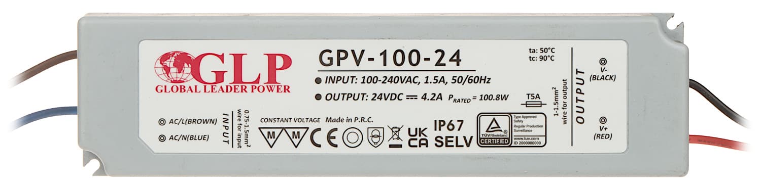 

Zasilacz GPV 100W 24V DC ip67 gpv-100-24 led