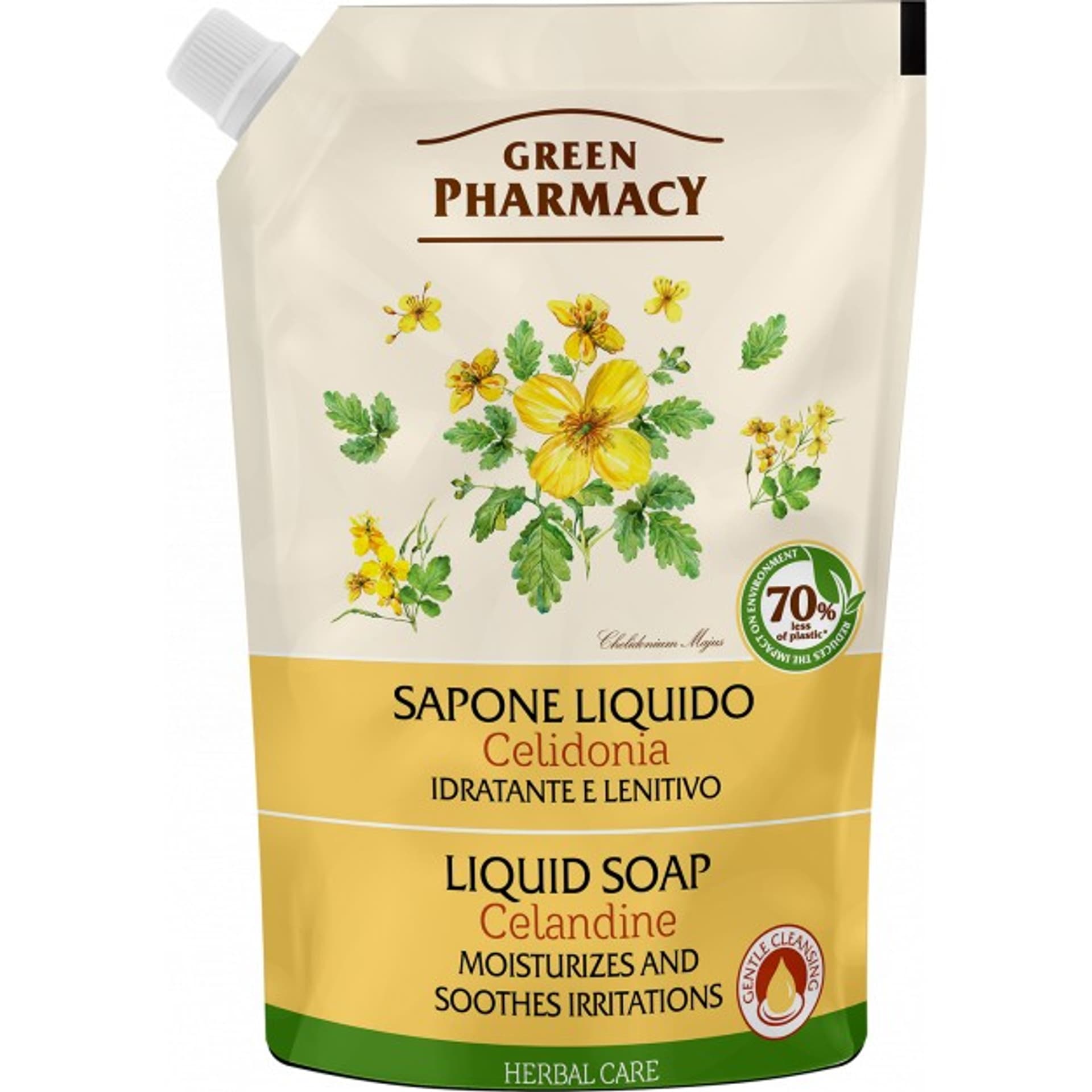 

Green Pharmacy Mydło w płynie-zapas Jaskółcze Ziele 460ml