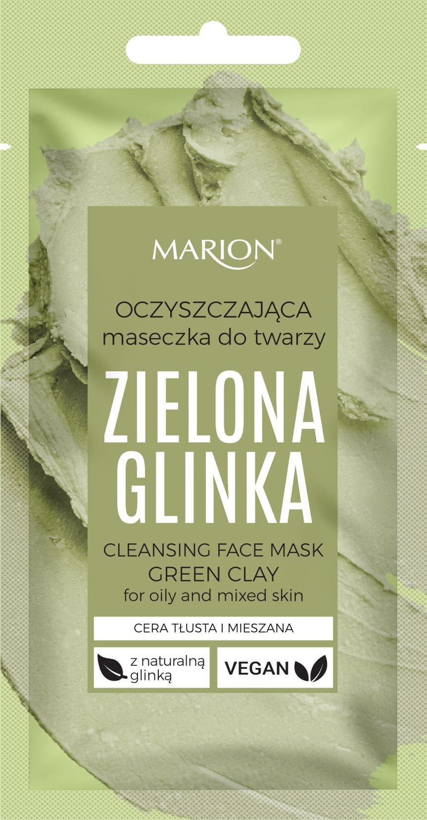 

Marion Oczyszczająca Maseczka do twarzy - Zielona Glinka 8ml