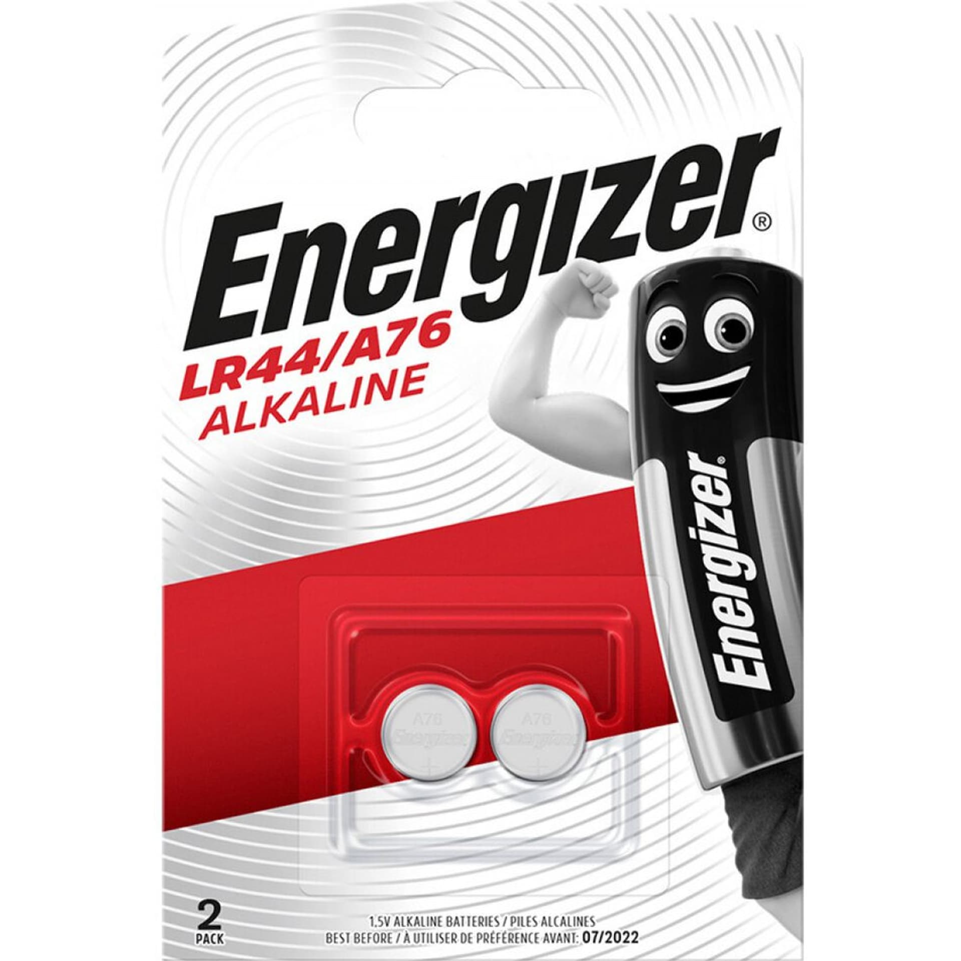 

BATERIE ENERGIZER ALKALINE SPECJALISTYCZNA LR44 A76 2 SZTUKI 1,5V