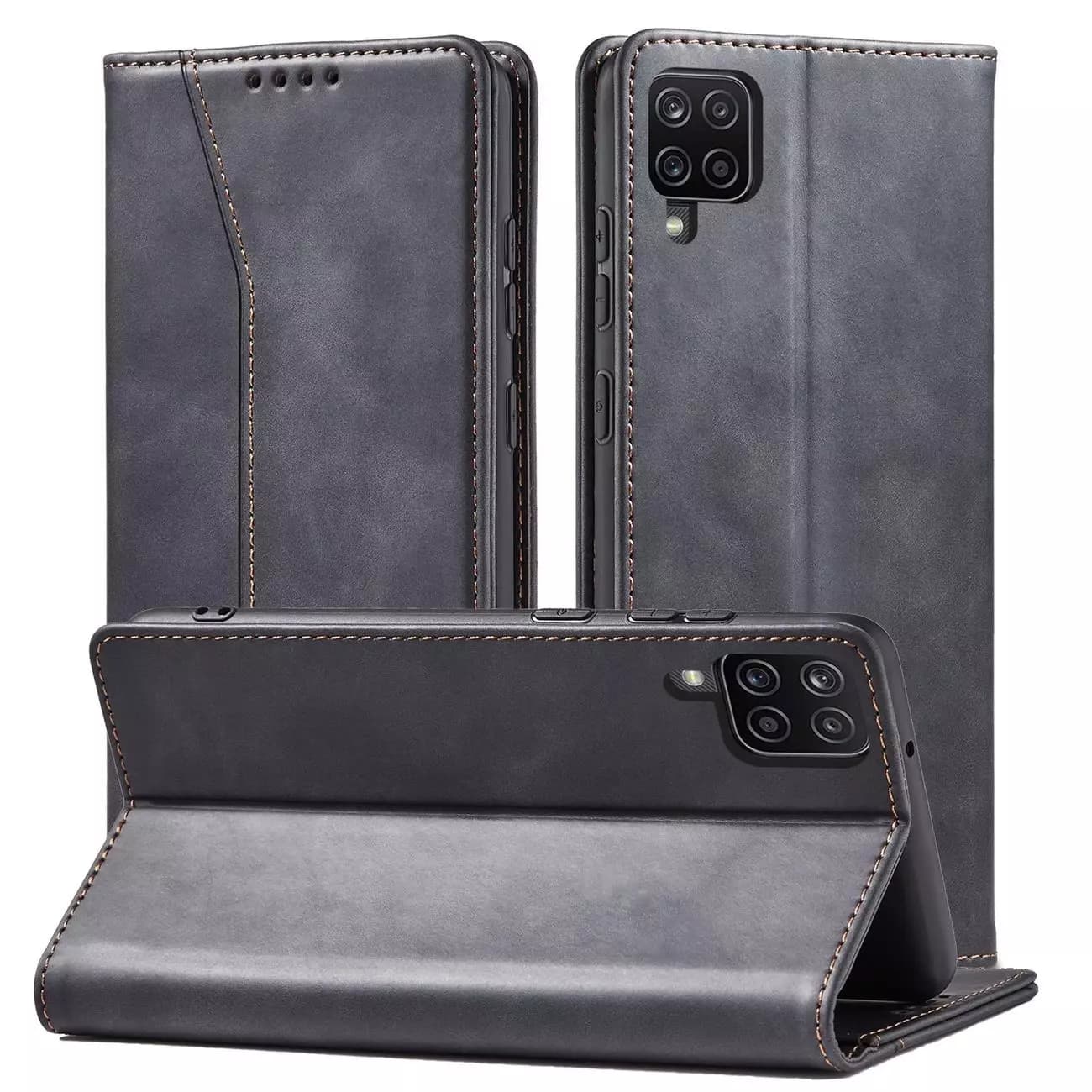 

Magnet Fancy Case etui do Samsung Galaxy A12 5G pokrowiec portfel na karty kartę podstawka czarny