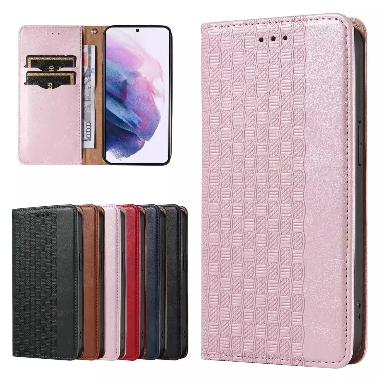 

Magnet Strap Case etui do Samsung Galaxy S22+ (S22 Plus) pokrowiec portfel + mini smycz zawieszka różowy, S22 plus) pokrowiec portfel + mini smycz zawieszka różow