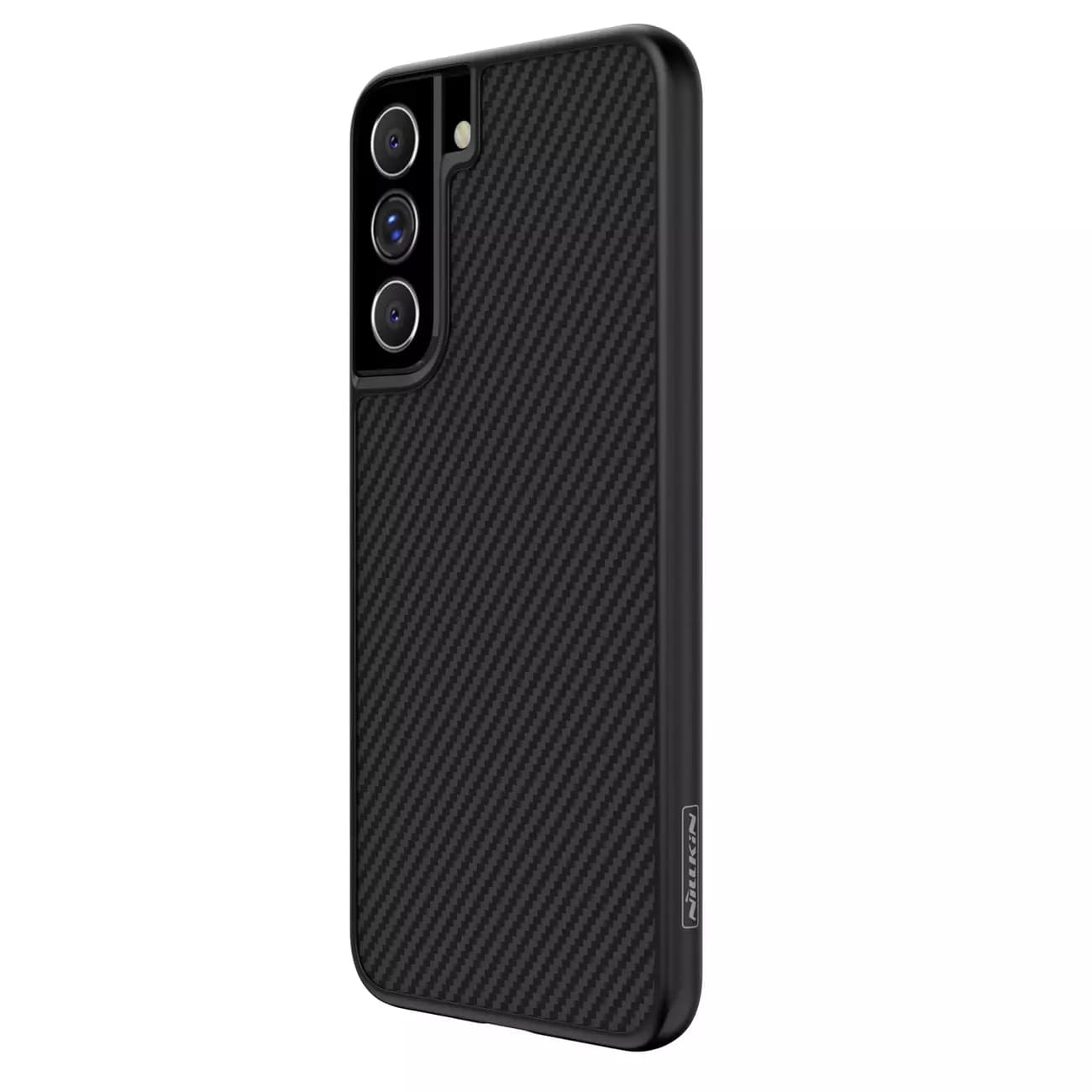 

Nillkin Synthetic Fiber Case pancerne etui pokrowiec do Samsung Galaxy S22+ (S22 Plus) czarny, S22 plus) czarn