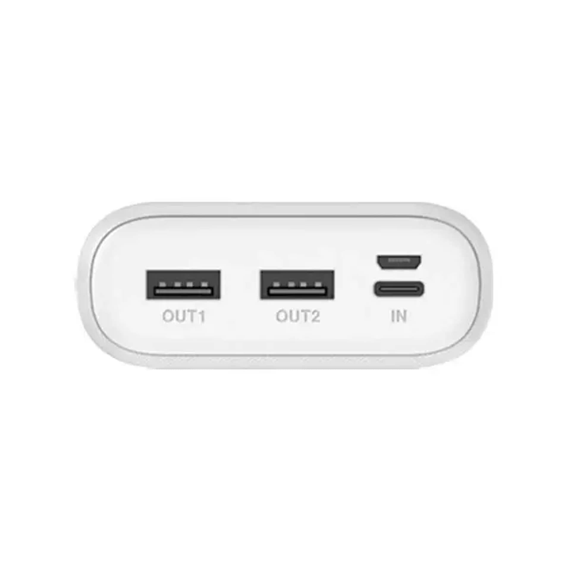 

Dudao powerbank 20000 mAh 2x USB / USB Typ C / micro USB 2 A z ekranem LED biały (K9Pro-05)