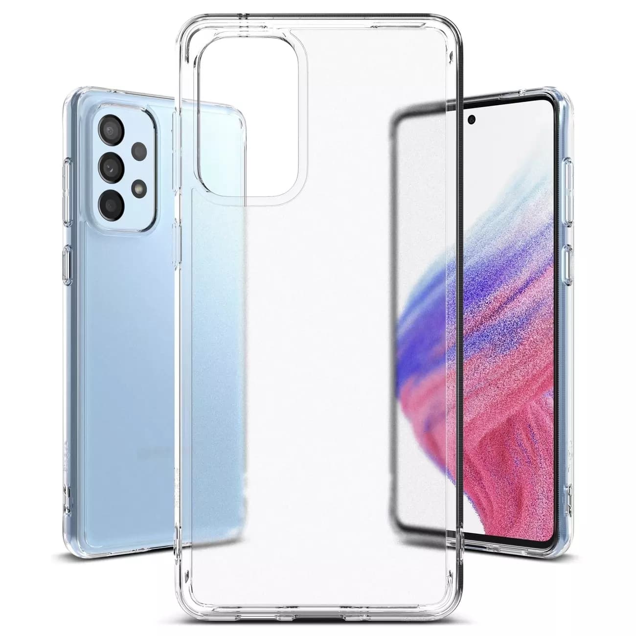 

Ringke Fusion Matte etui pokrowiec z żelową ramką Samsung Galaxy A73 półprzezroczysty