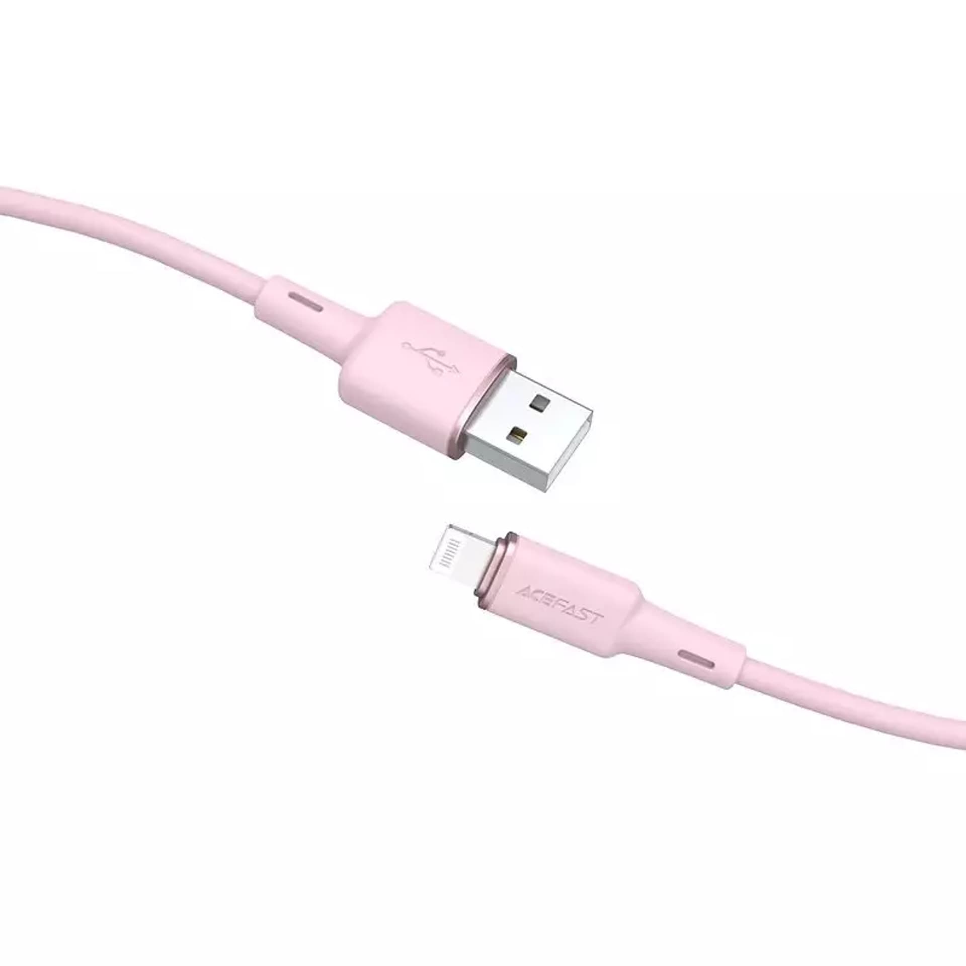 

Acefast kabel MFI USB - Lightning 1,2m, 2,4A różowy (C2-02 pink)