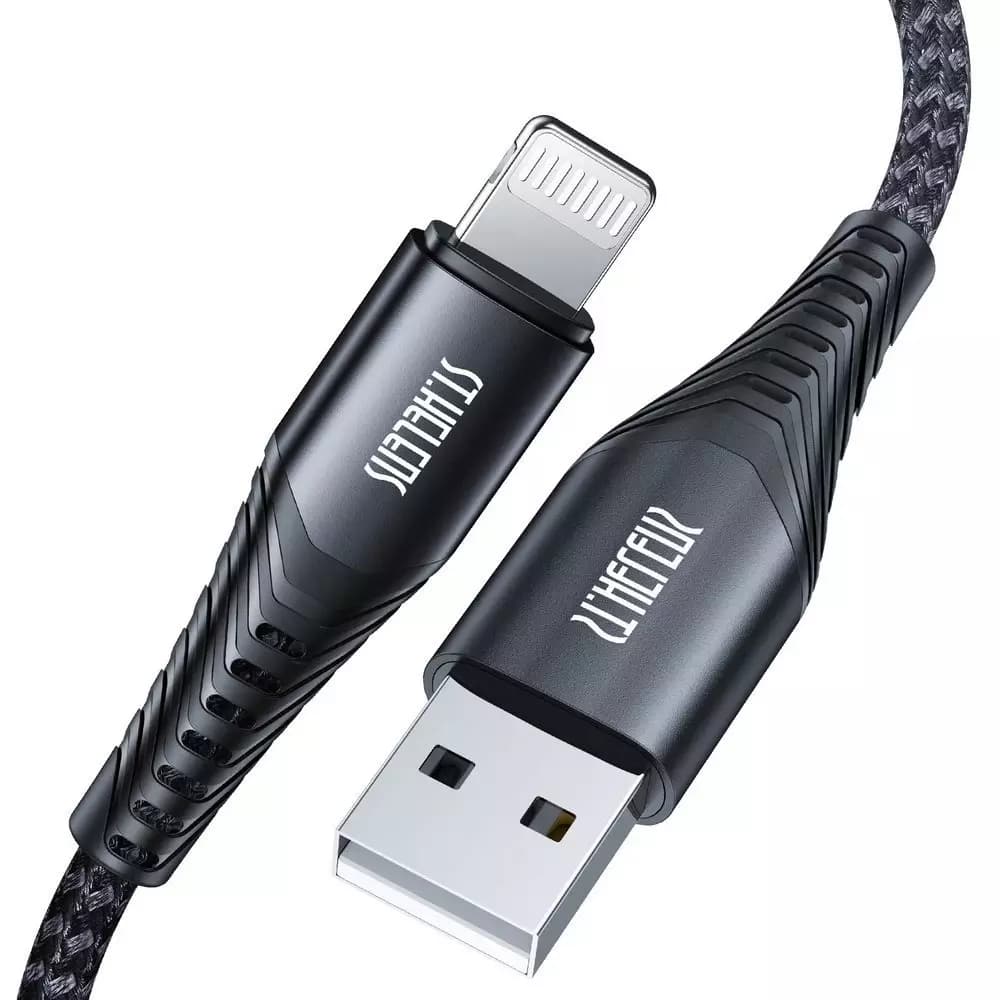 

Joyroom kabel MFI USB - Lightning do transferu danych i ładowania 2,1A 20W 1,8m czarny (ST-C04)