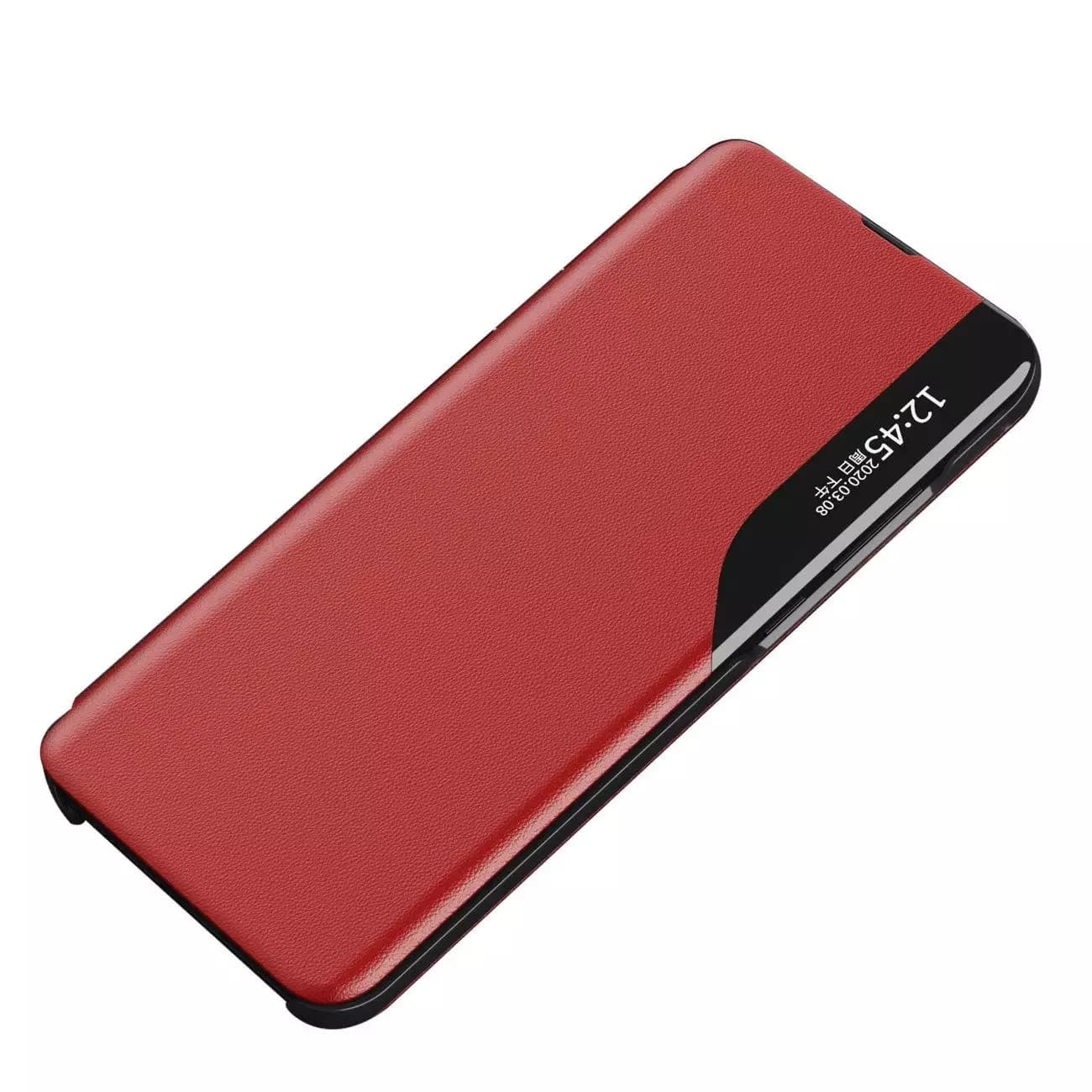 

Eco Leather View Case elegancki futerał etui z klapką i funkcją podstawki Samsung Galaxy A73 czerwony