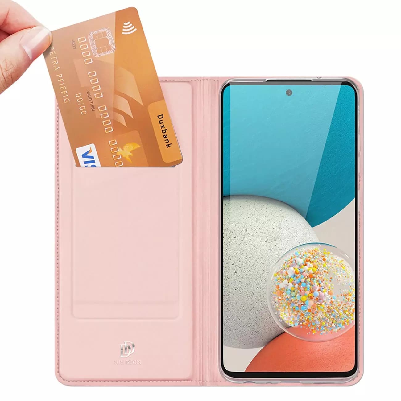 

Dux Ducis Skin Pro kabura etui pokrowiec z klapką Samsung Galaxy A73 różowy
