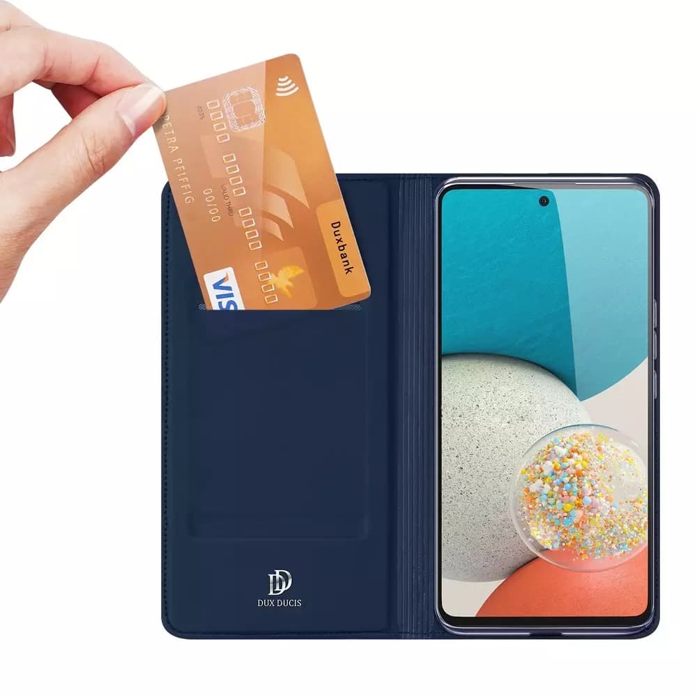 

Dux Ducis Skin Pro kabura etui pokrowiec z klapką Samsung Galaxy A53 5G niebieski