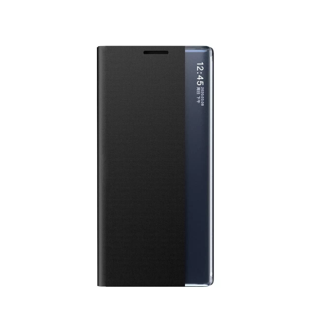 

New Sleep Case pokrowiec etui z klapką z funkcją podstawki Samsung Galaxy S22+ (S22 Plus) czarny, S22 plus) czarn