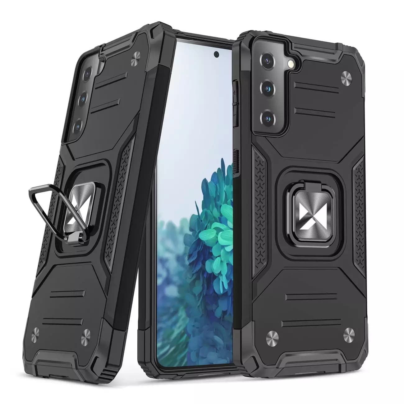 

Wozinsky Ring Armor pancerne hybrydowe etui pokrowiec + magnetyczny uchwyt Samsung Galaxy S22 złoty