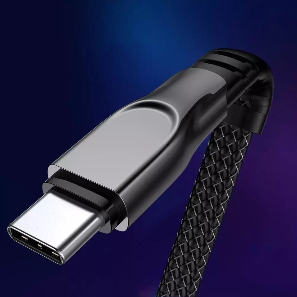 

Joyroom 3w1 kabel USB - Lightning / Lightning / USB Typ C 3,5A 480 Mbps 1,3m czarny (S-1335K4)