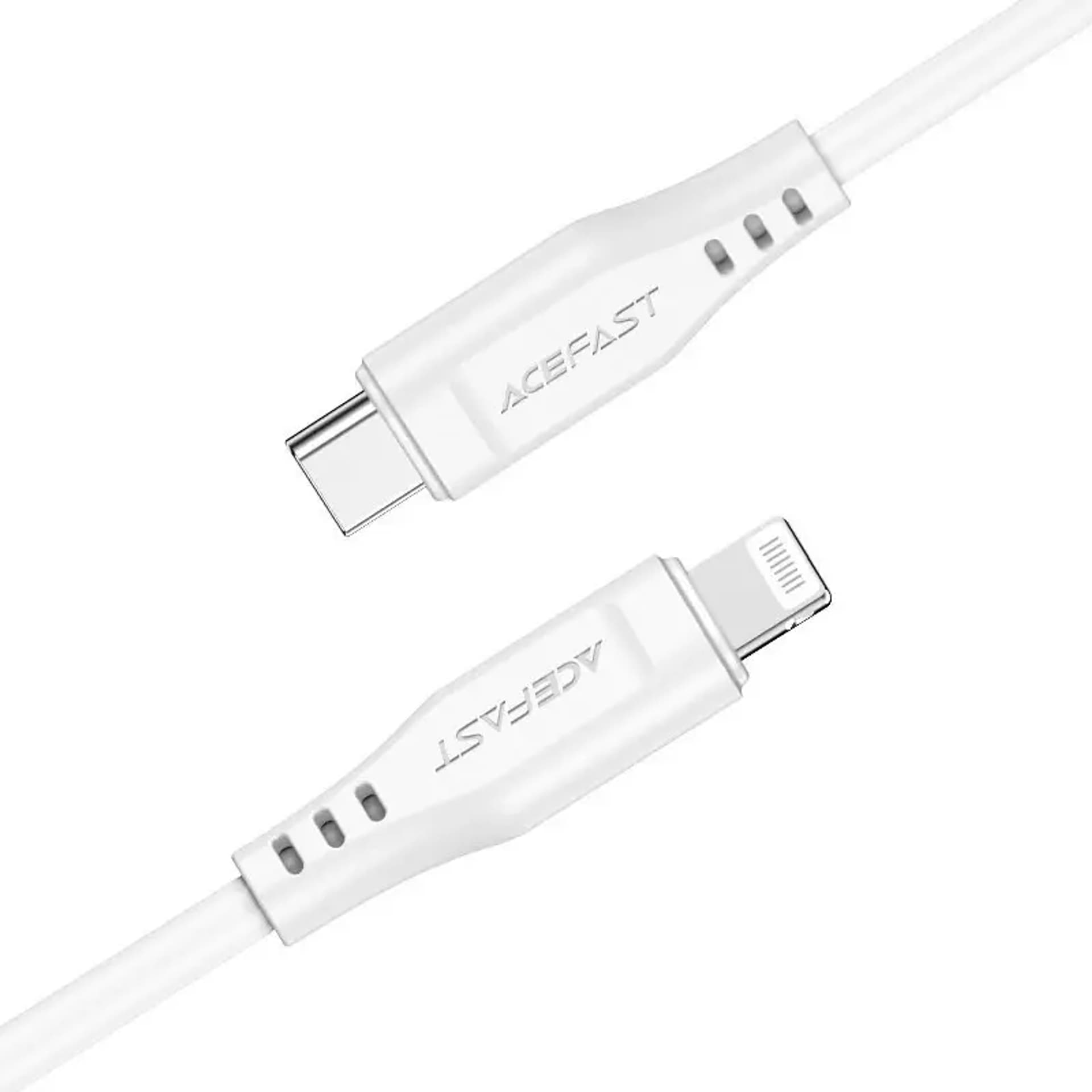 

Acefast kabel MFI USB Typ C - Lightning 1,2m, 30W, 3A biały (C3-01 white)