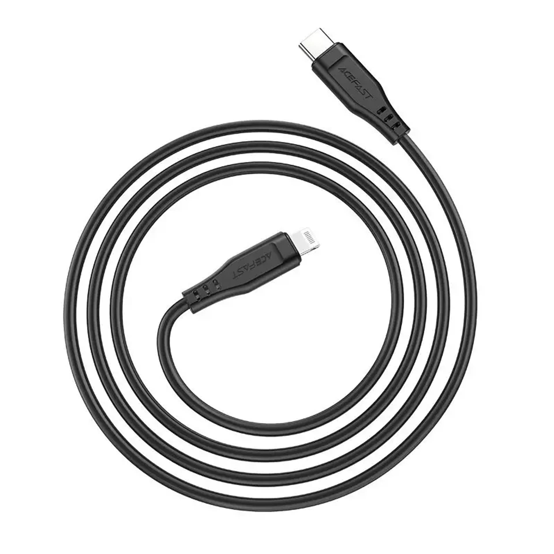 

Acefast kabel MFI USB Typ C - Lightning 1,2m, 30W, 3A czarny (C3-01 black)
