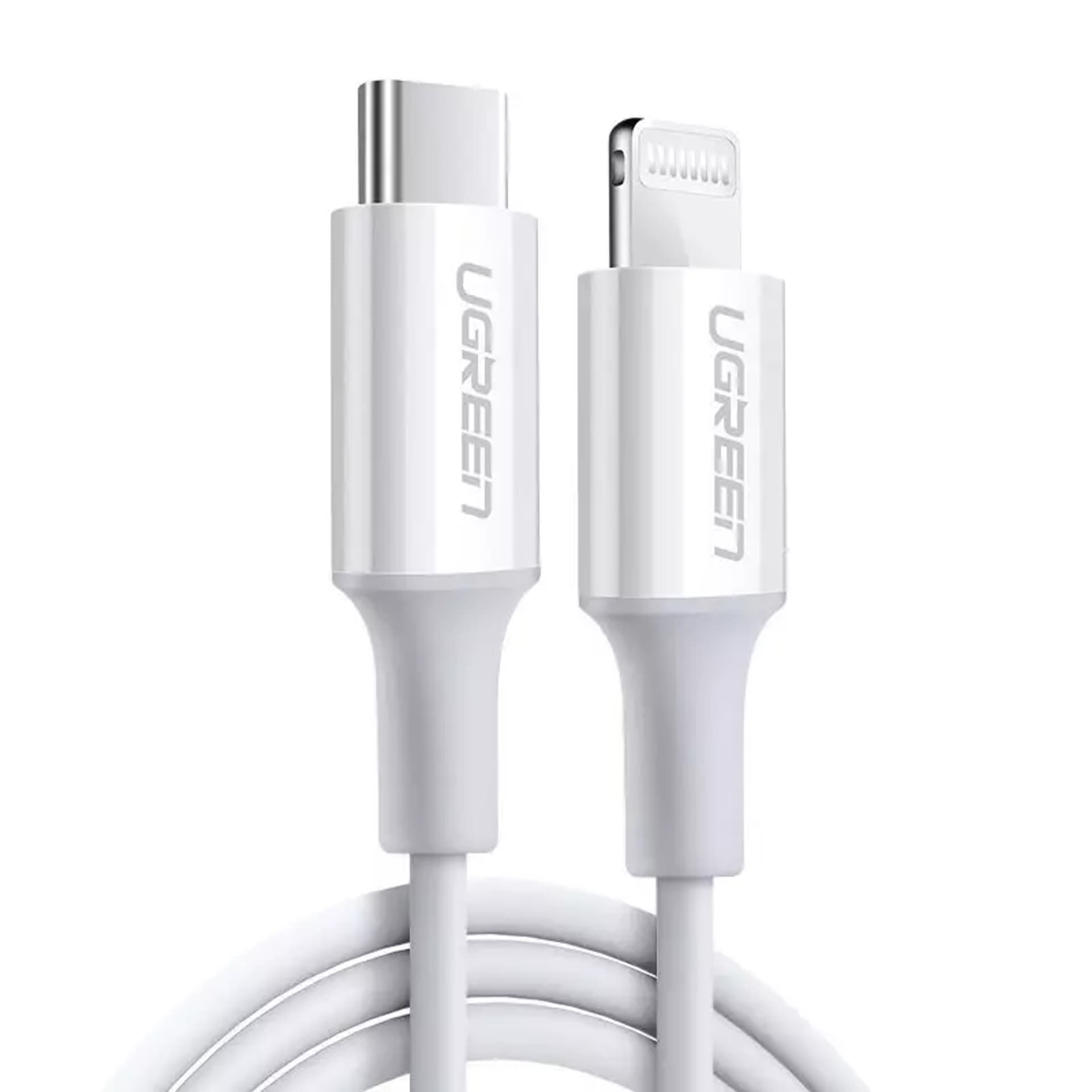 

Ugreen kabel przewód MFi USB Typ C - Lightning 3A 2m biały (US171)