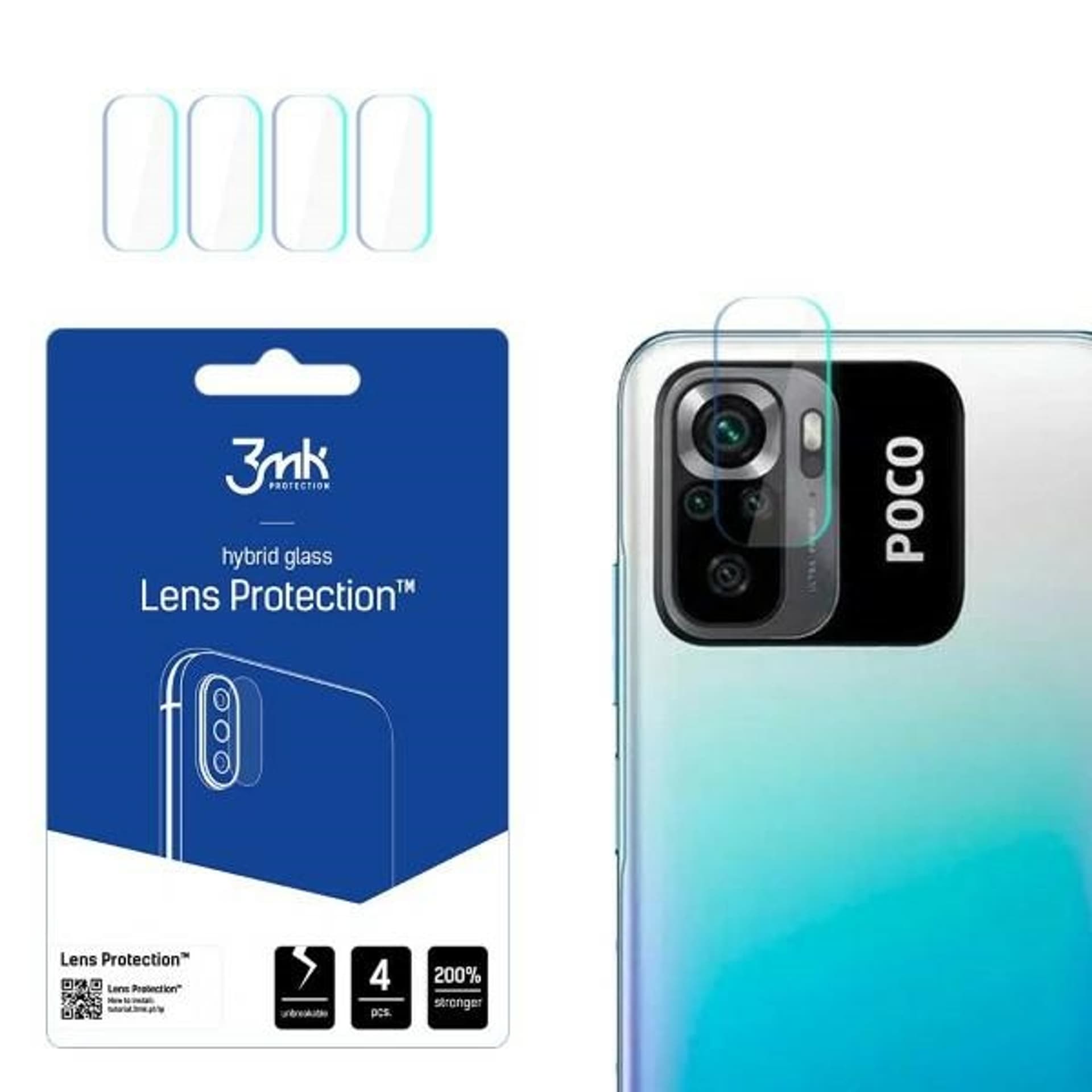 

3MK Lens Protect Xiaomi POCO M5s Ochrona na obiektyw aparatu 4szt