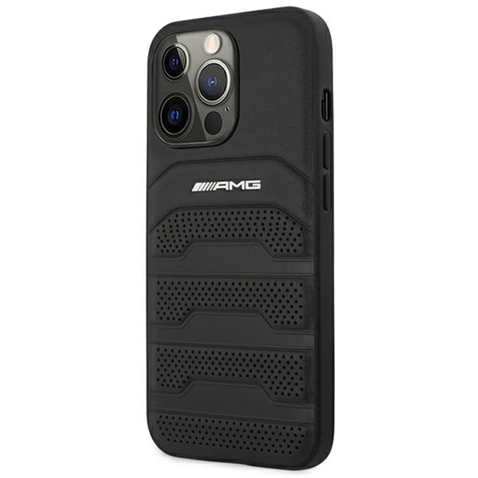 

AMG AMHCP14LGSEBK iPhone 14 Pro 6,1" czarny/black hardcase Leather Debossed Lines