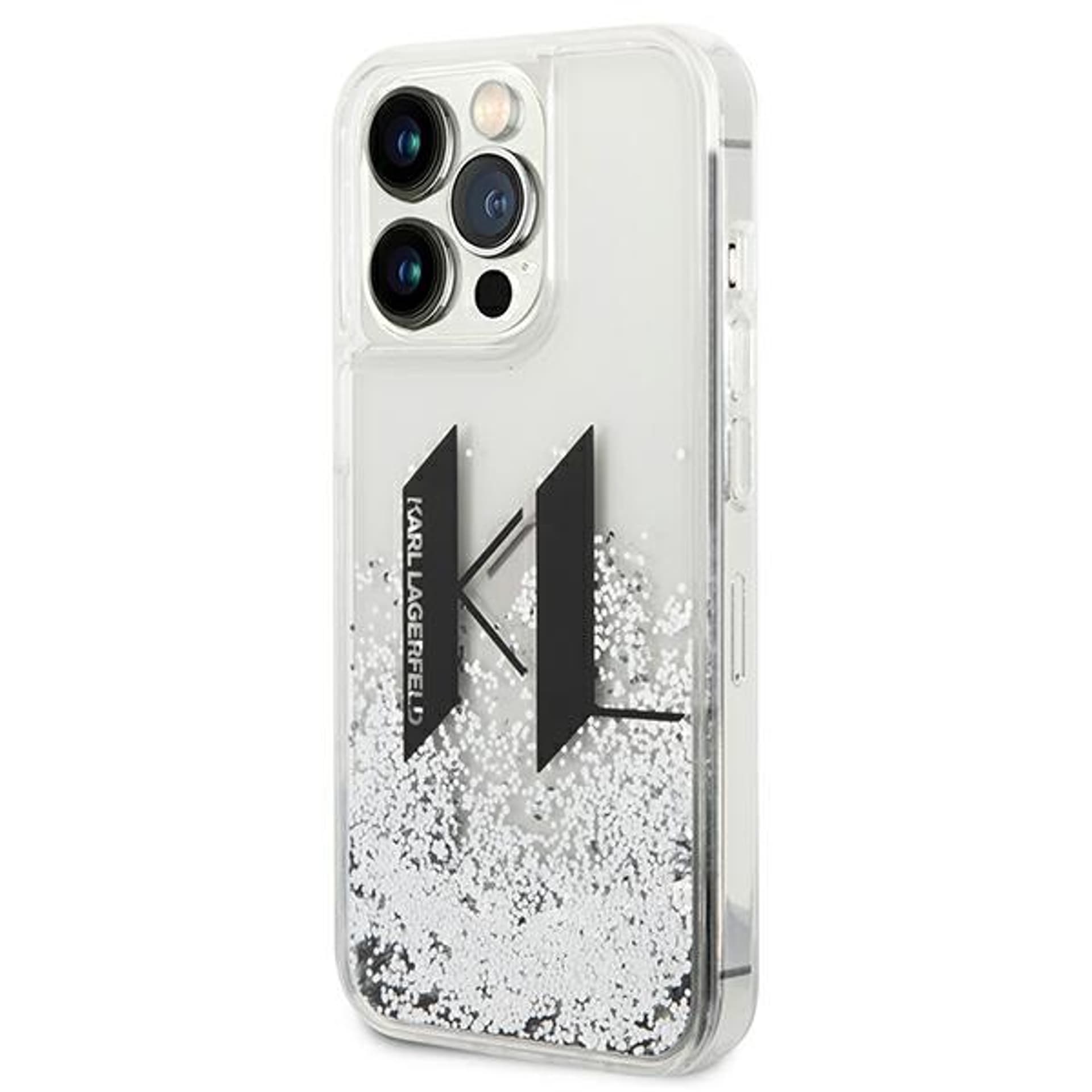 

Karl Lagerfeld KLHCP14XLBKLCS iPhone 14 Pro Max 6,7" srebrny/silver hardcase Liquid Glitter Big KL