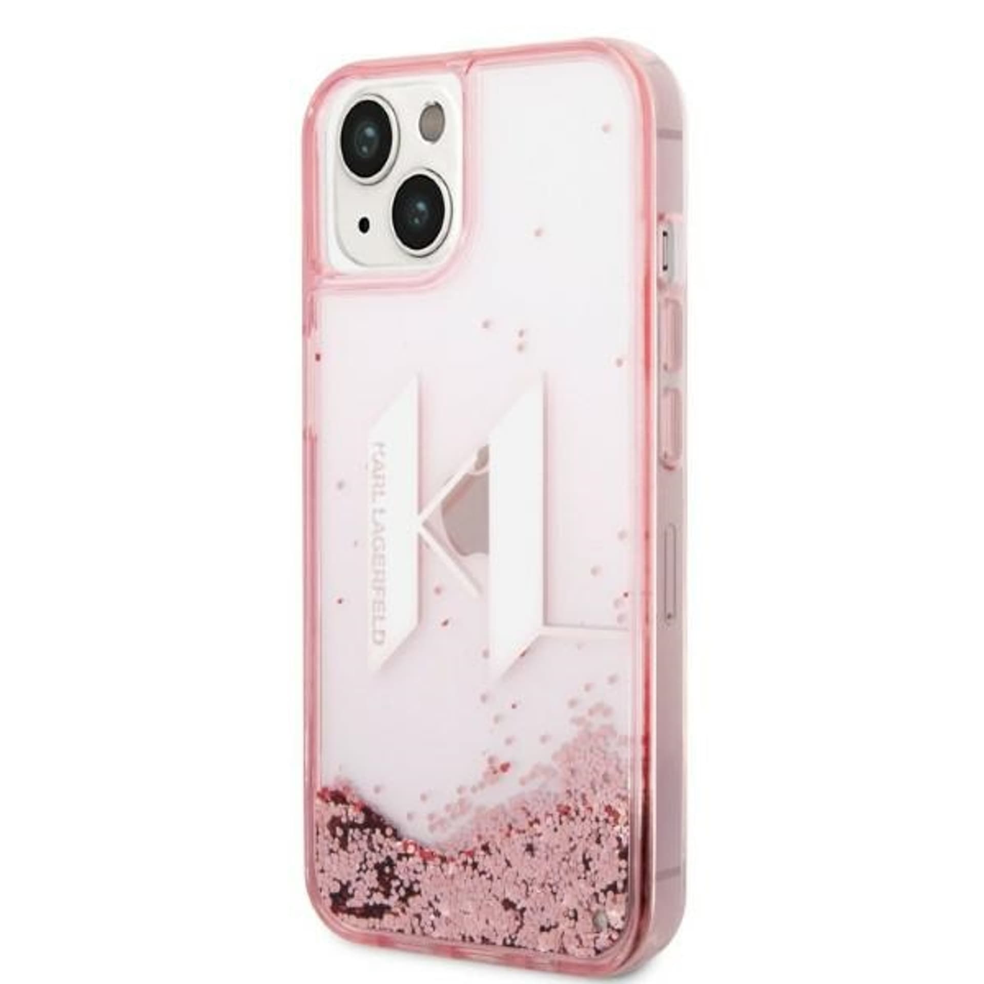 

Karl Lagerfeld KLHCP14SLBKLCP iPhone 14 6,1" różowy/pink hardcase Liquid Glitter Big KL