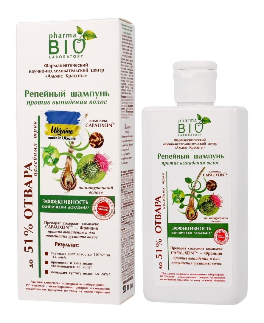 

Bio Pharma Laboratory Bio Szampon przeciw wypadaniu włosów z wyciągiem z Łopianu PB 200ml