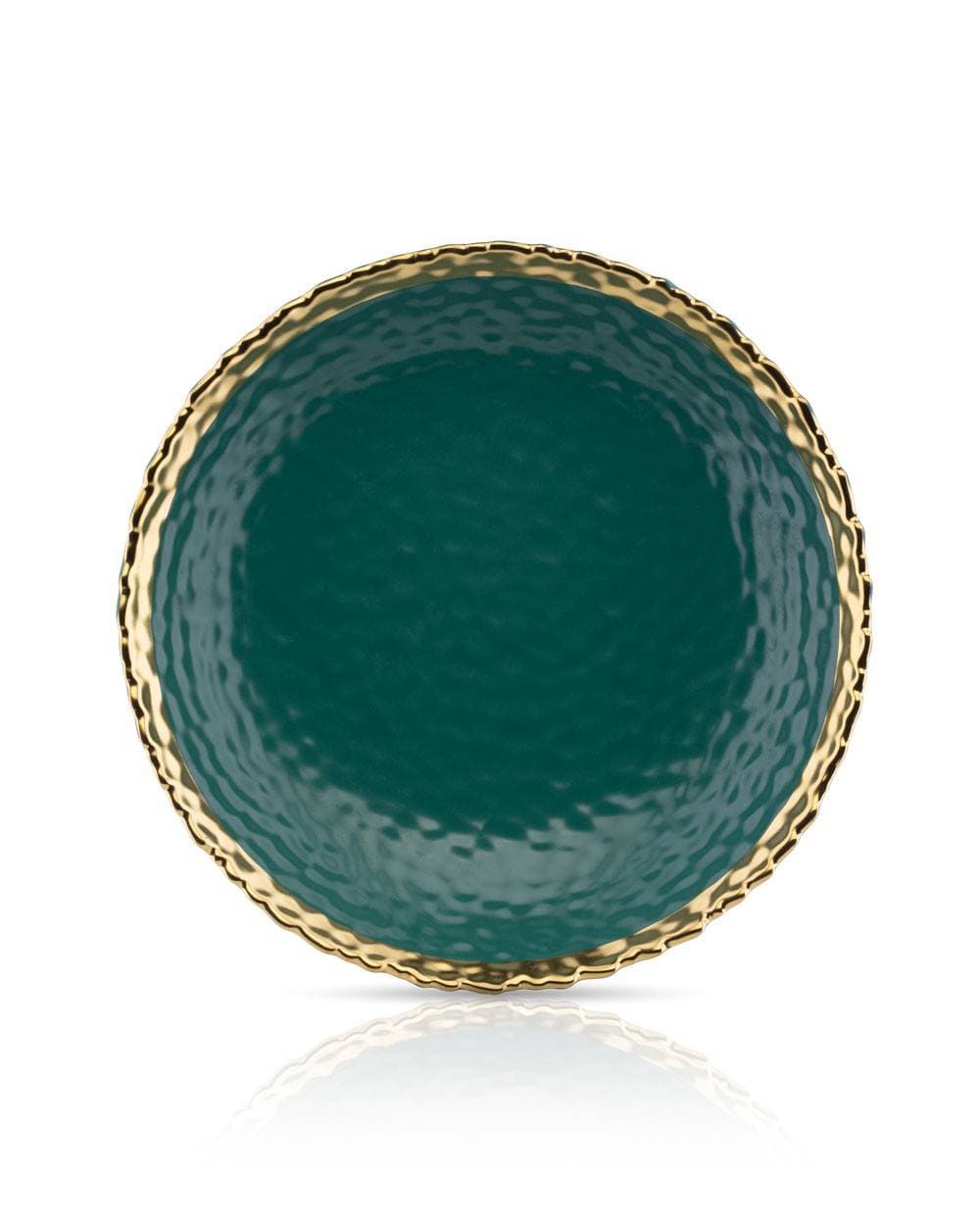 

Komplet 8 talerzy Kati Green Gold małe