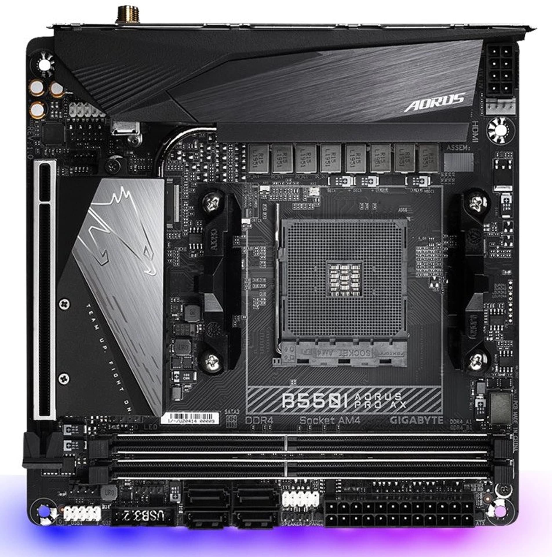 

Płyta główna GIGABYTE B550I AORUS PRO AX Socket AM4 MiniITX