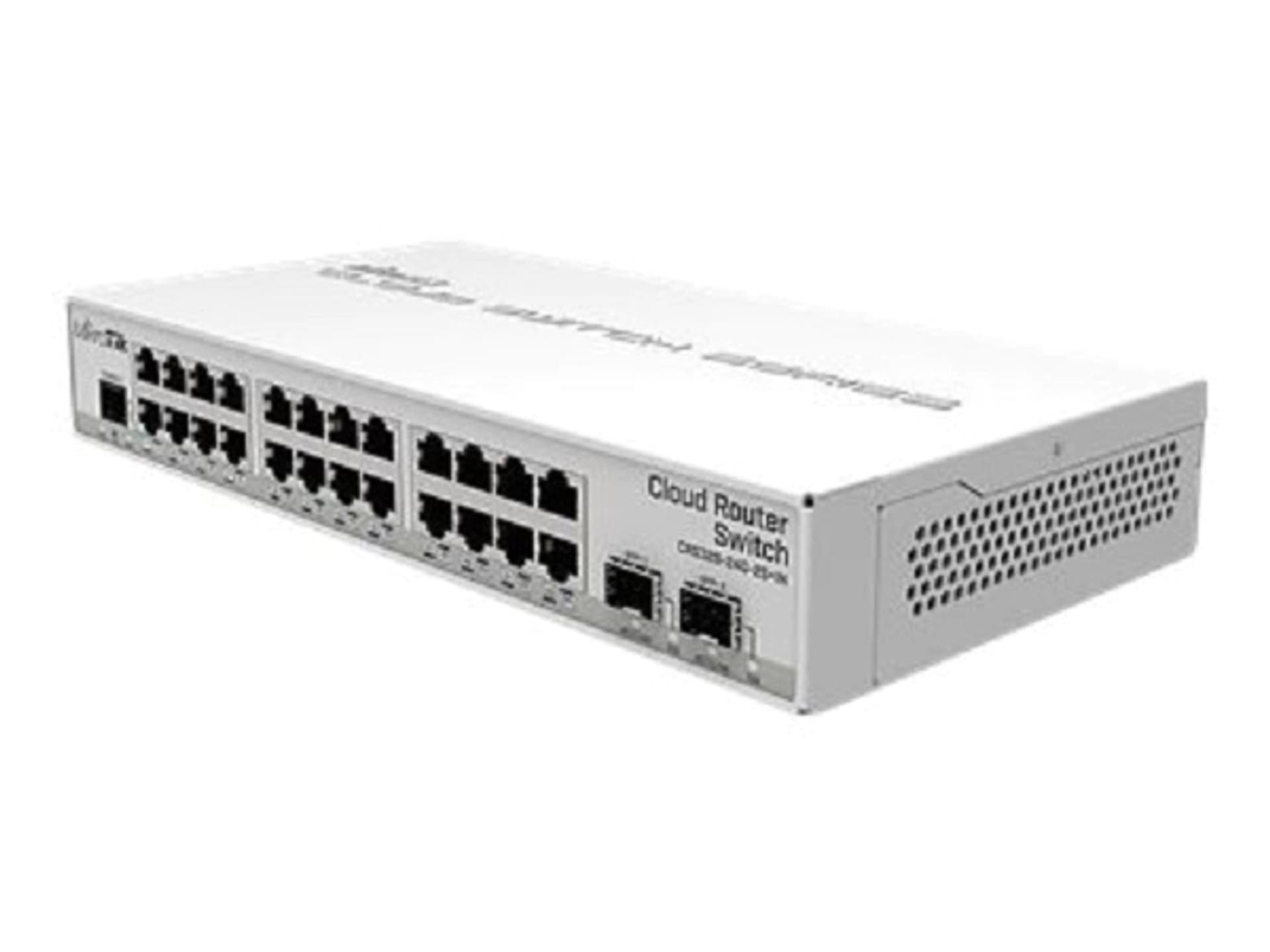 

MIKROTIK CRS326-24G-2S+IN 24xGig LAN 2xSFP+ Dual boot Desktop case managed switch