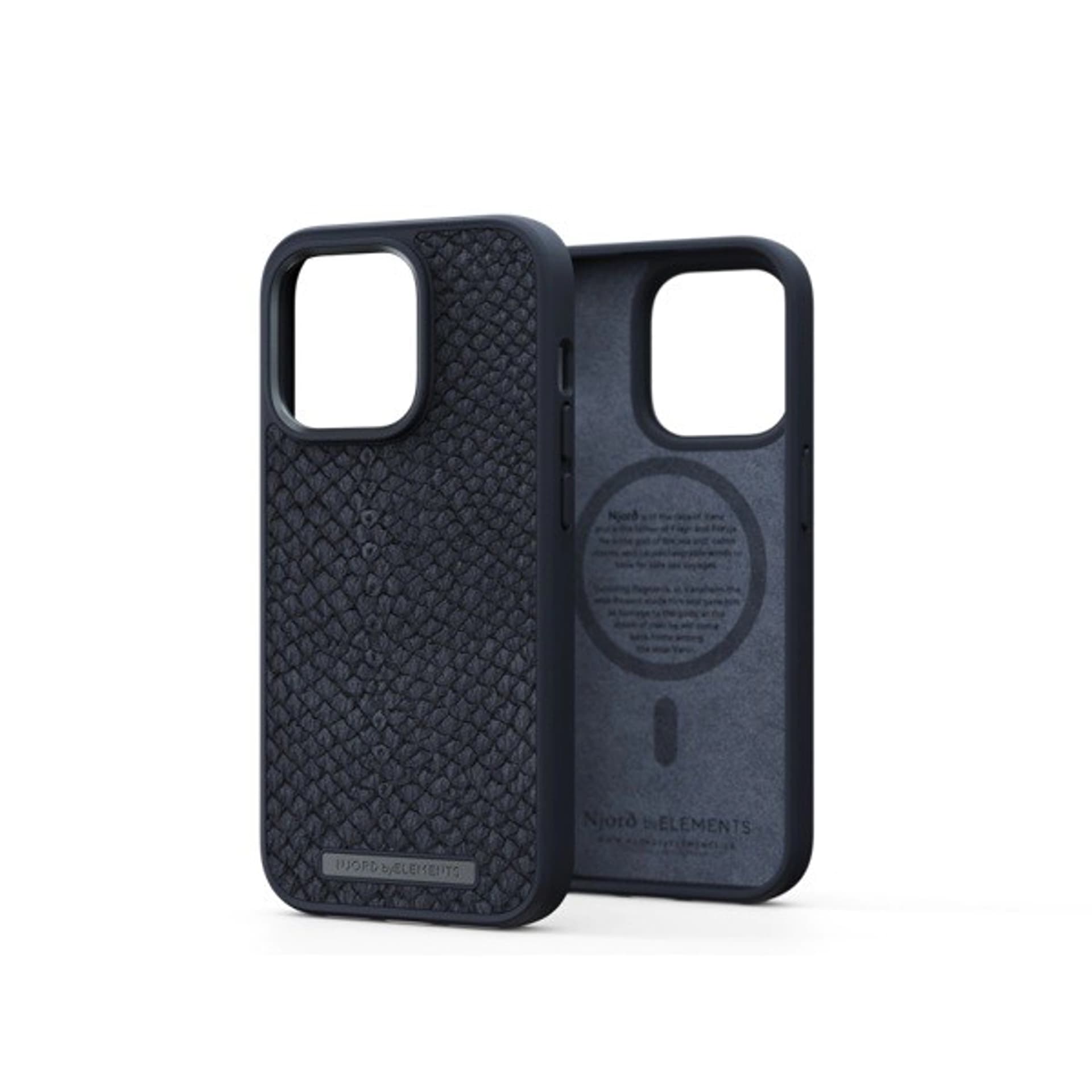 

Etui ze skóry łososia do iPhone 14 Pro czarny