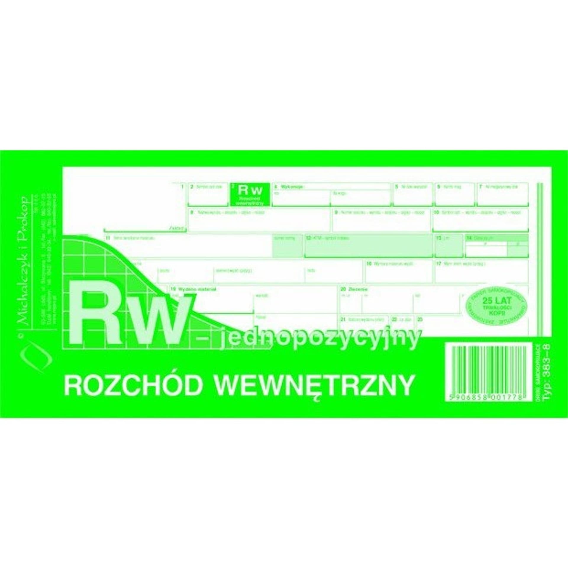 

383-8 RW jednopozycyjne 1/3 A4 Michalczyk i Prokop