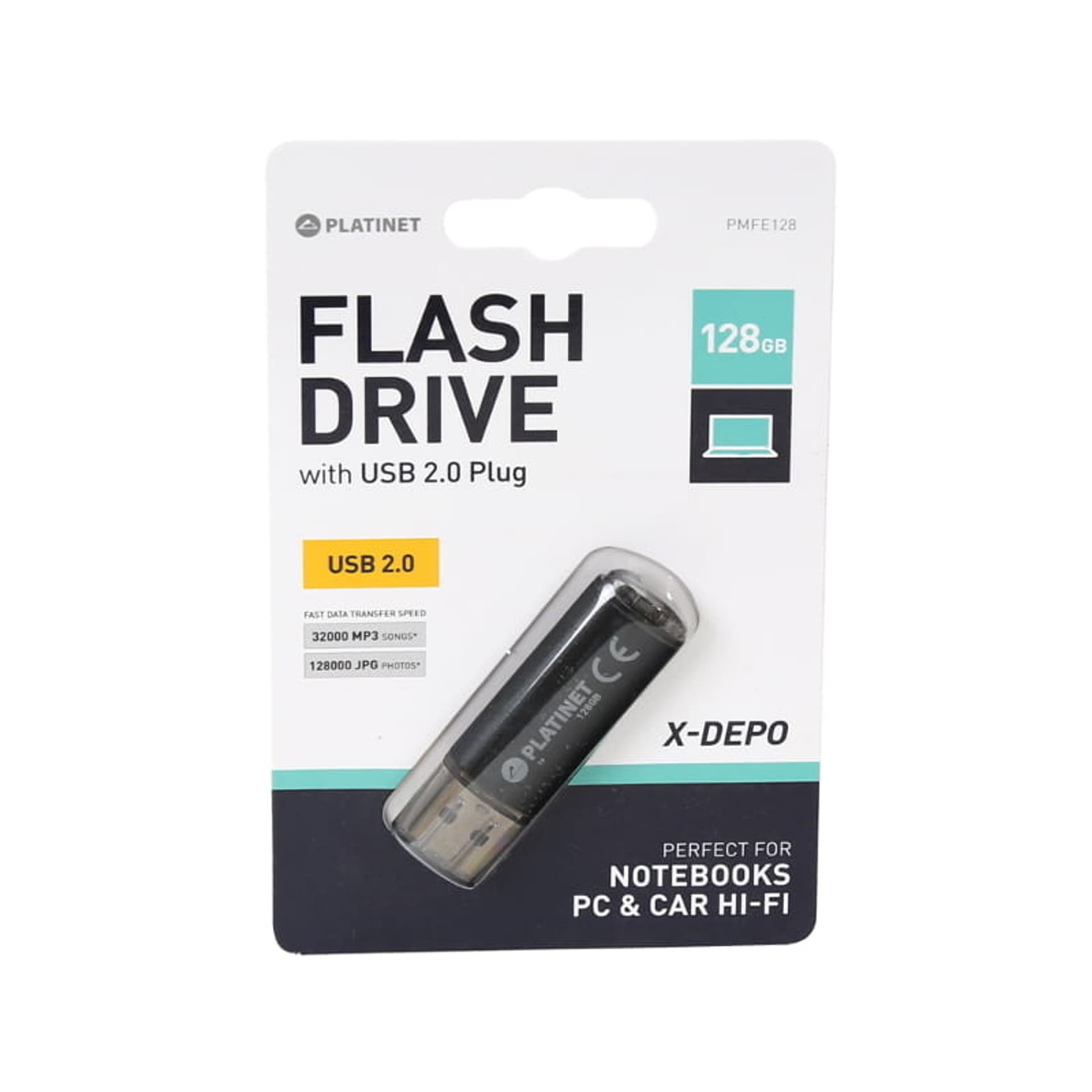 

Pamięć USB PLATINET 128GB X-DEPO USB 2.0 (41590)