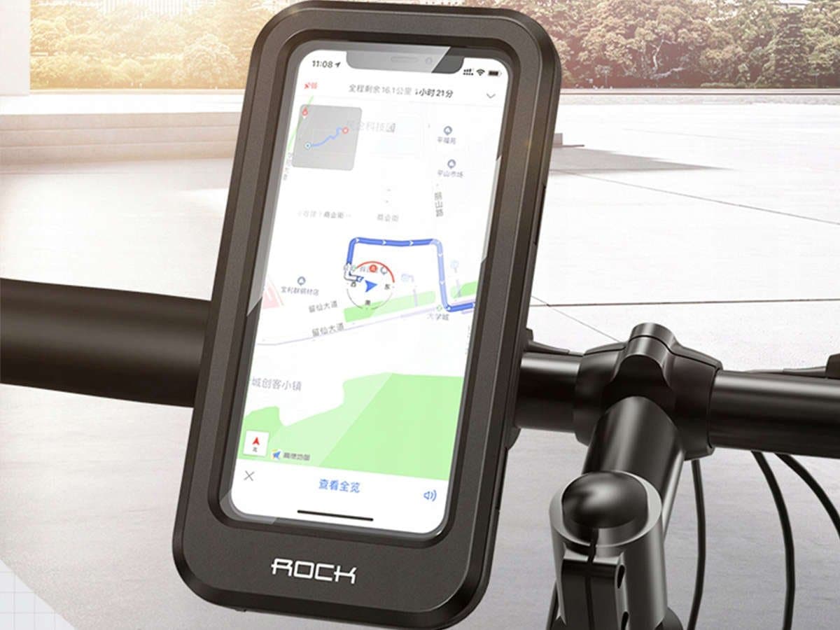 

Uchwyt na rower z obudową 360 firmy ROCK do telefonu do 6,7" czarny