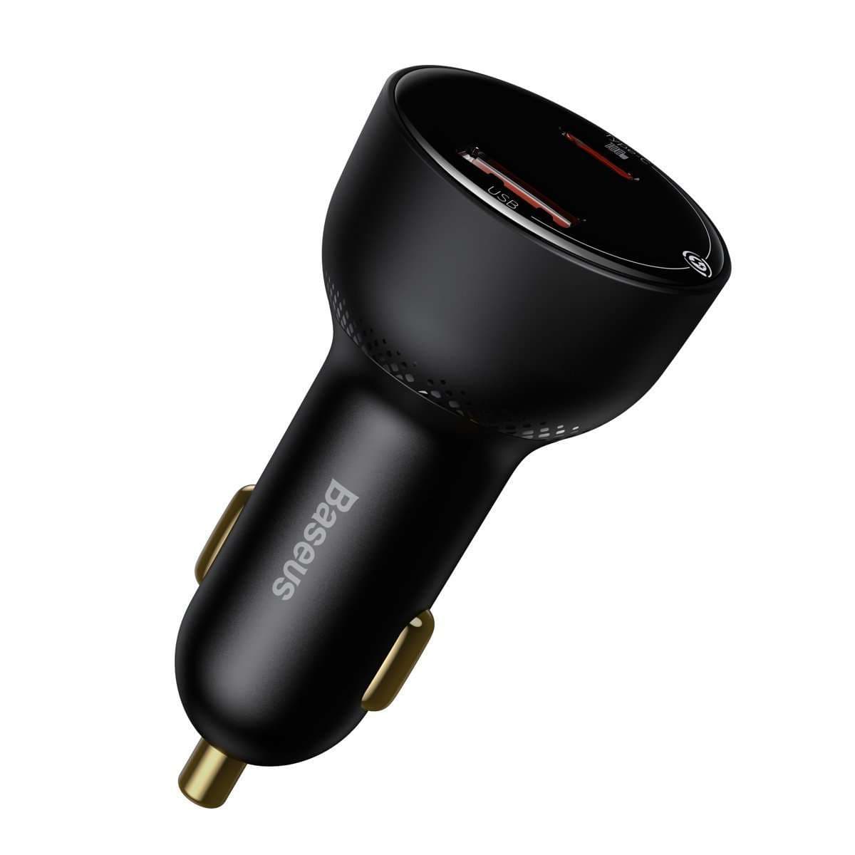 

Ładowarka samochodowa Baseus Superme USB, USB-C, 100W + kabel USB-C(czarna)