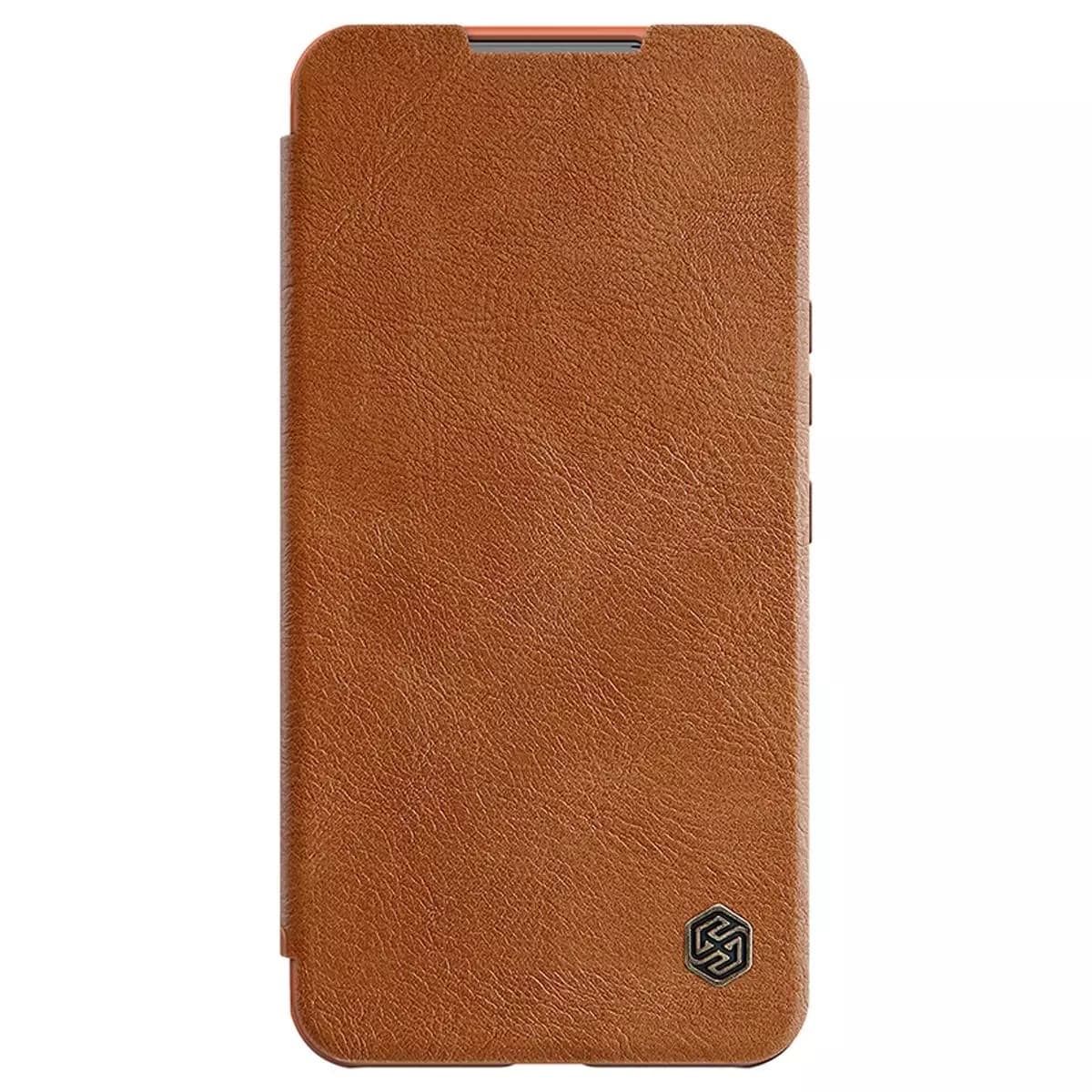 

Nillkin Qin Leather Pro Case etui do Samsung Galaxy S22 osłona na aparat kabura pokrowiec obudowa z klapką brązowy