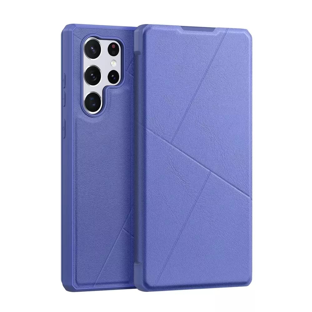 

DUX DUCIS Skin X kabura etui pokrowiec z klapką Samsung Galaxy S22 Ultra niebieski