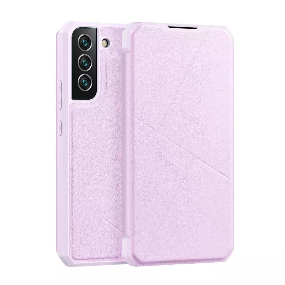 

DUX DUCIS Skin X kabura etui pokrowiec z klapką Samsung Galaxy S22+ (S22 Plus) różowy, S22 plus) różow