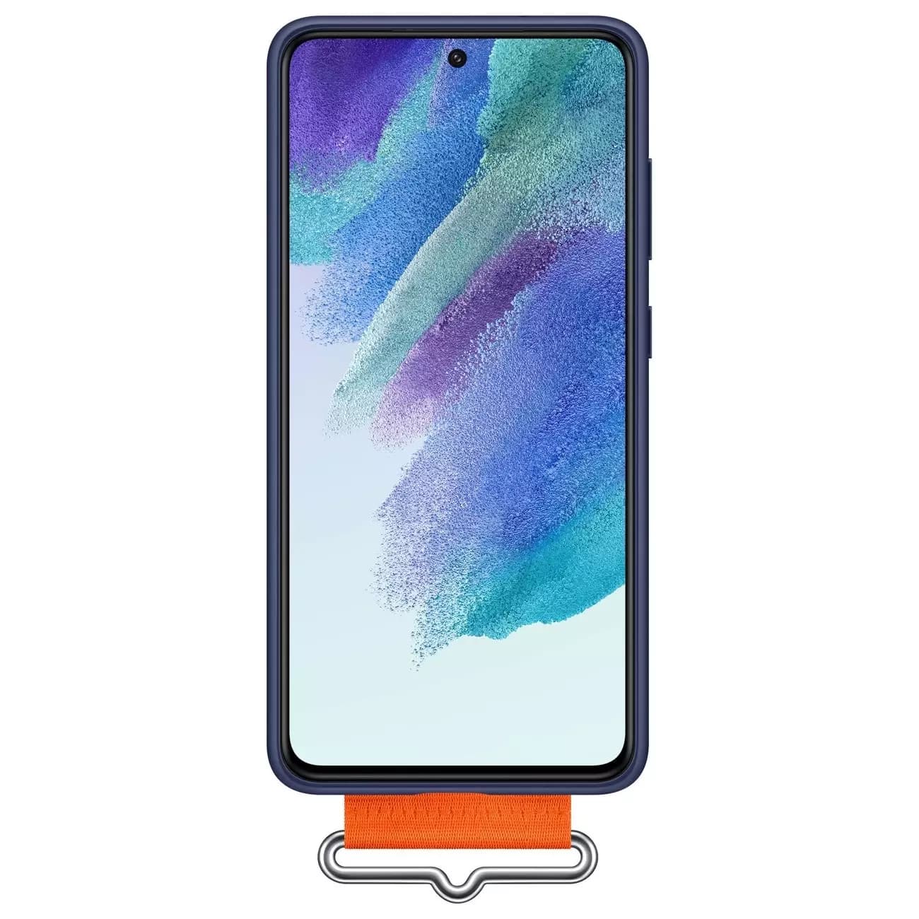 

Samsung Strap Silicone Cover etui pokrowiec do Samsung Galaxy S21 FE granatowy (EF-GG990TNE)