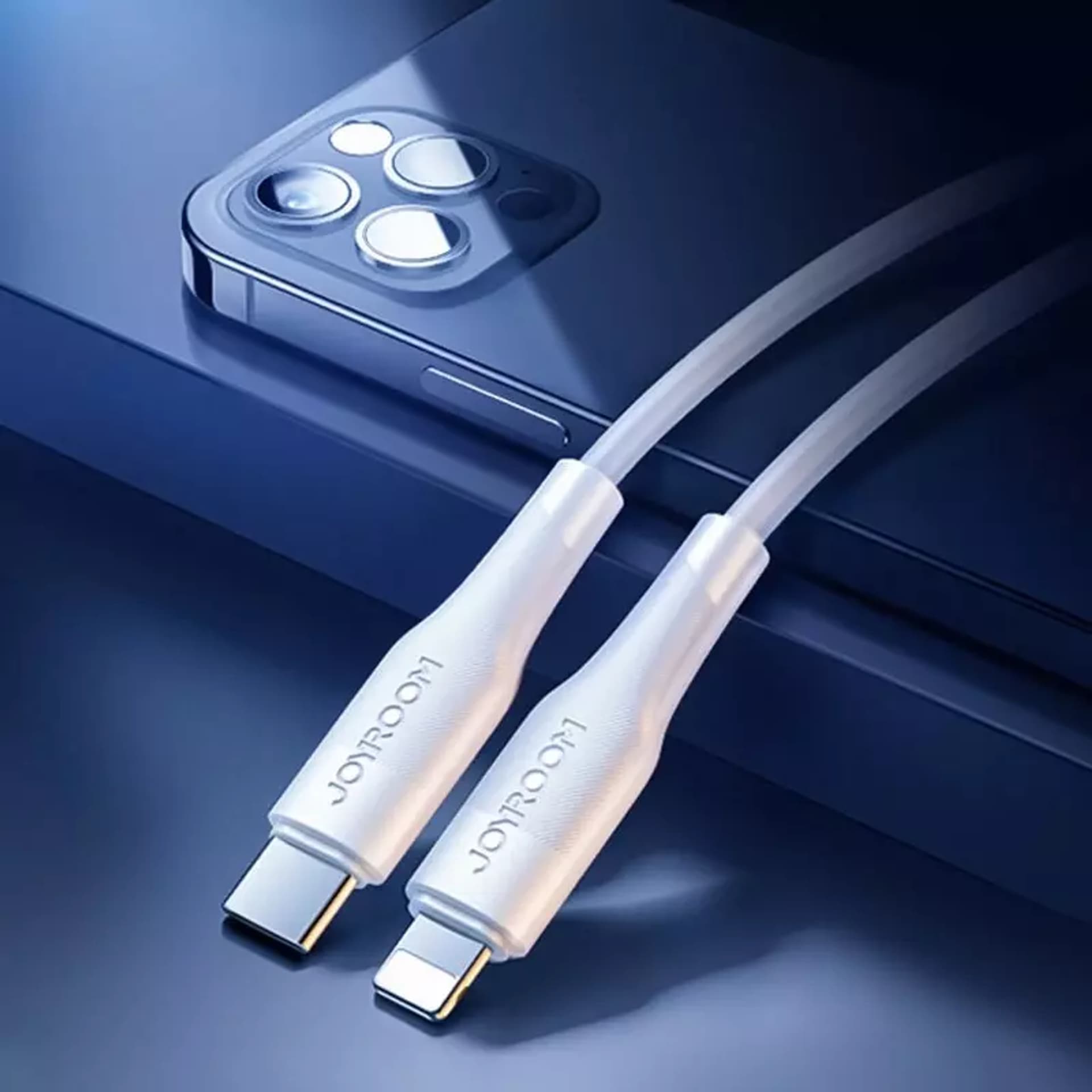 

Joyroom kabel przewód USB Typ C - Lightning Power Delivery 20W 2,4A 0,25m biały (S-02524M3 White)