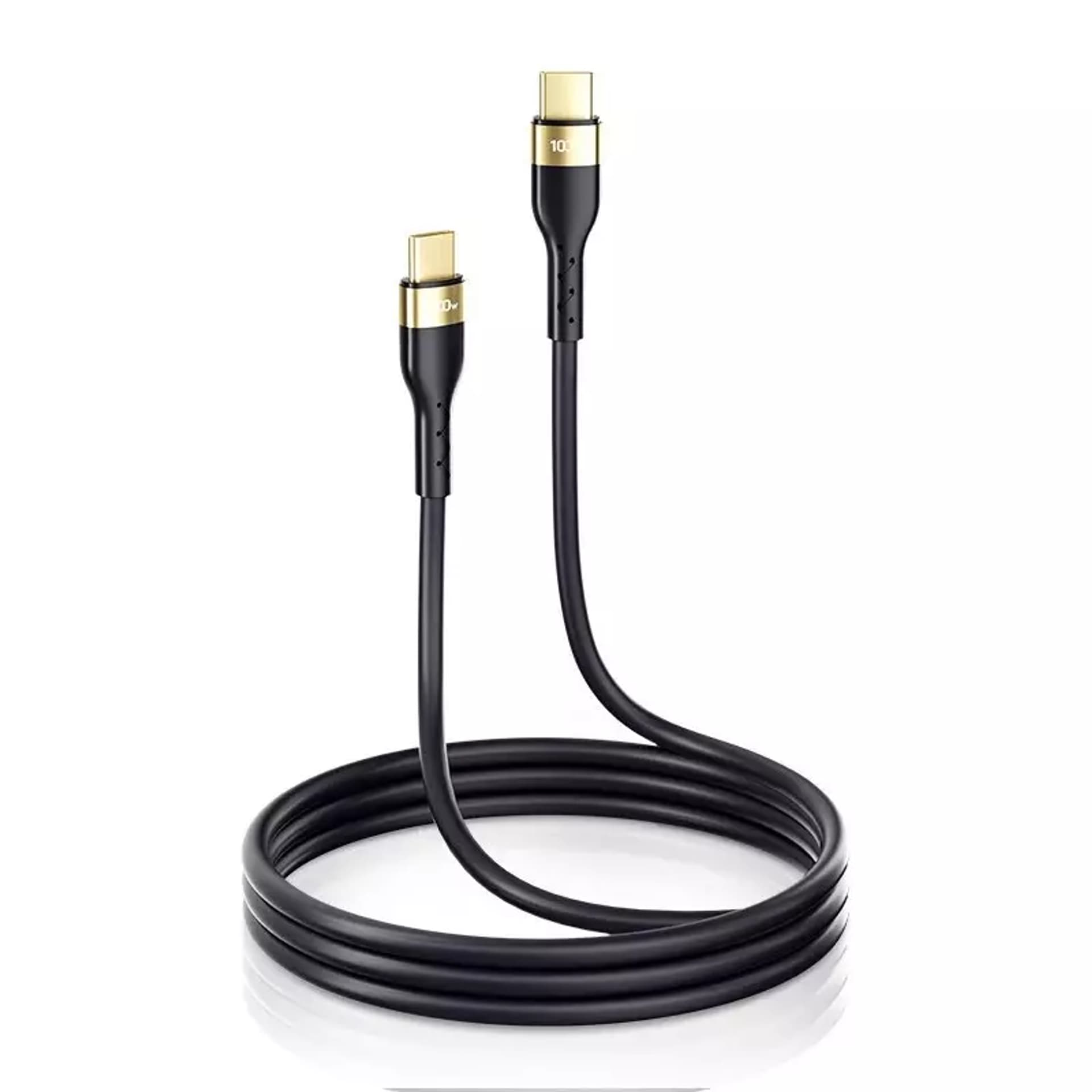 

Joyroom Liquid Silicone kabel USB Typ C - USB Typ C do ładowania / transmisji danych PD 100W 2m czarny (S-2050N18-10)