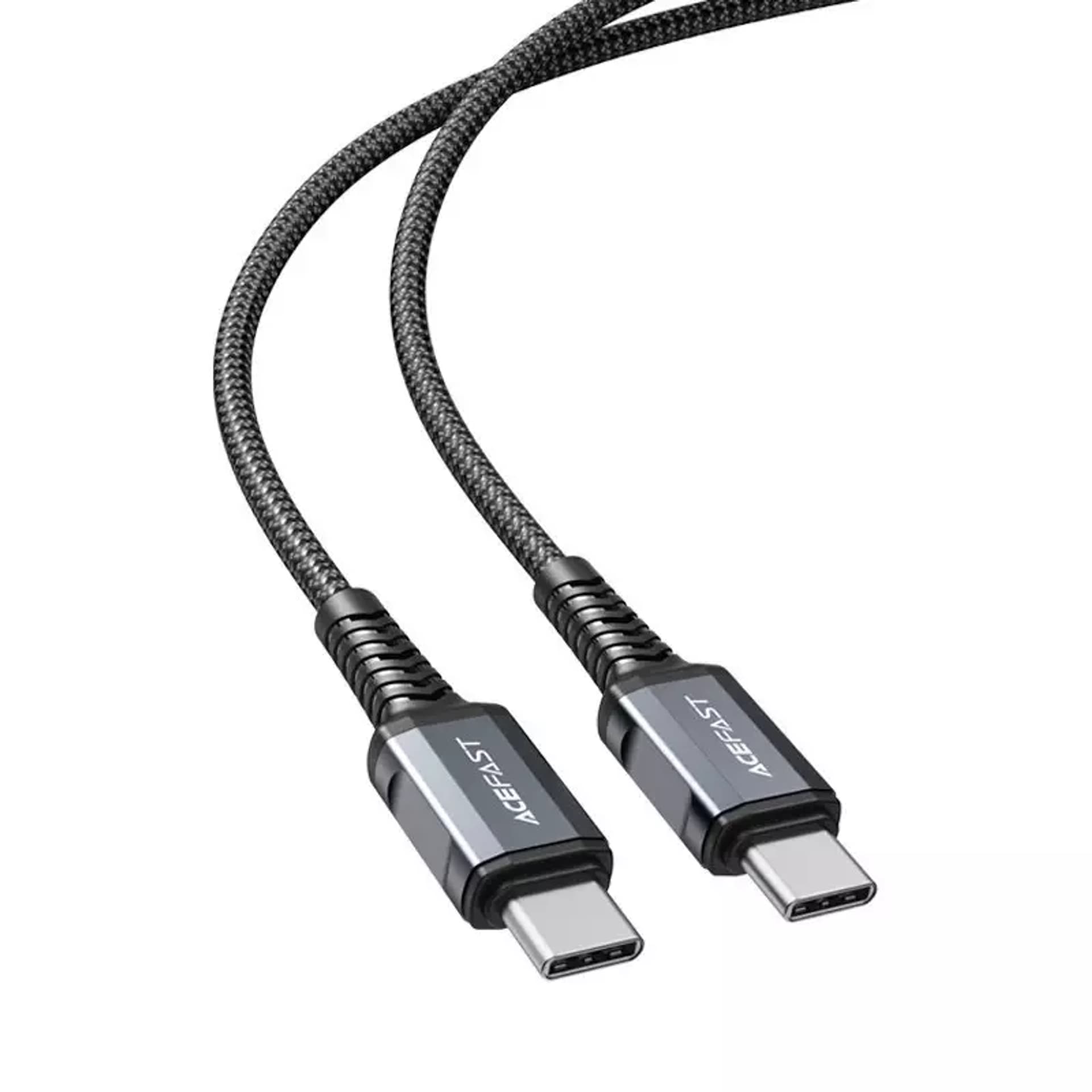 

Acefast kabel USB Typ C - USB Typ C 1,2m, 60W (20V/3A) szary (C1-03 deep space gray)