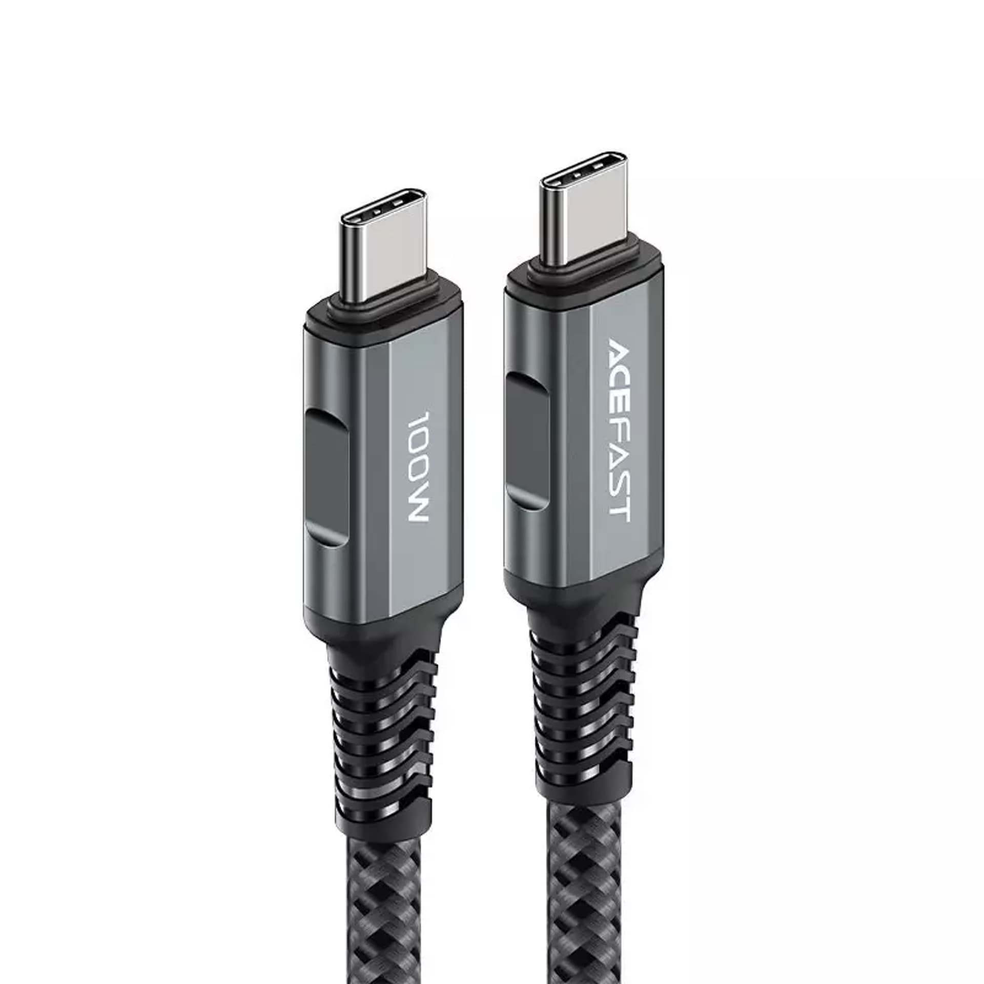 

Acefast kabel USB Typ C - USB Typ C 2m, 100W (20V/5A) szary (C4-03 deep space gray)