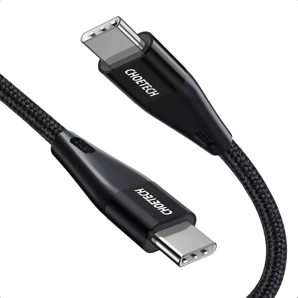 

Choetech kabel przewód USB Typ C - USB Typ C Power Delivery 60W 2m czarny (XCC-1004-BK)