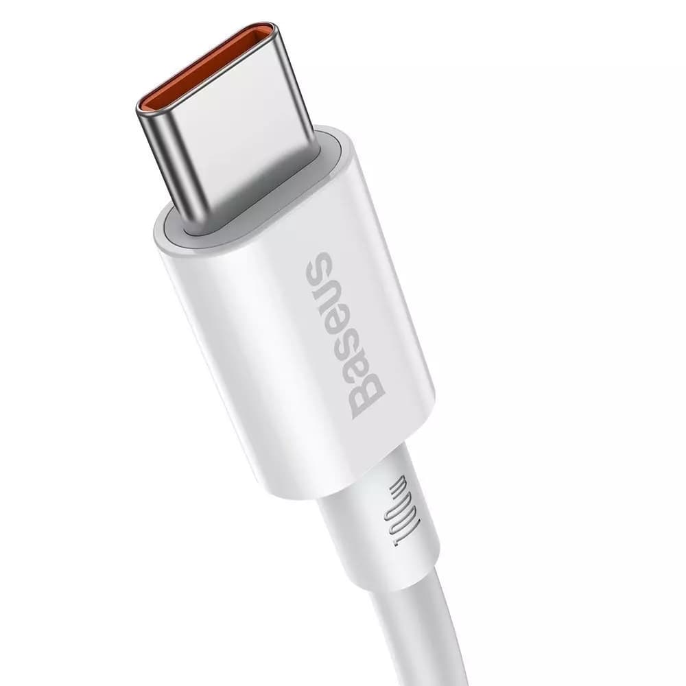 

Baseus Superior kabel przewód USB Typ C - USB Typ C szybkie ładowanie Quick Charge / Power Delivery / FCP 100W 5A 20V 2m biały (CATYS-C02)