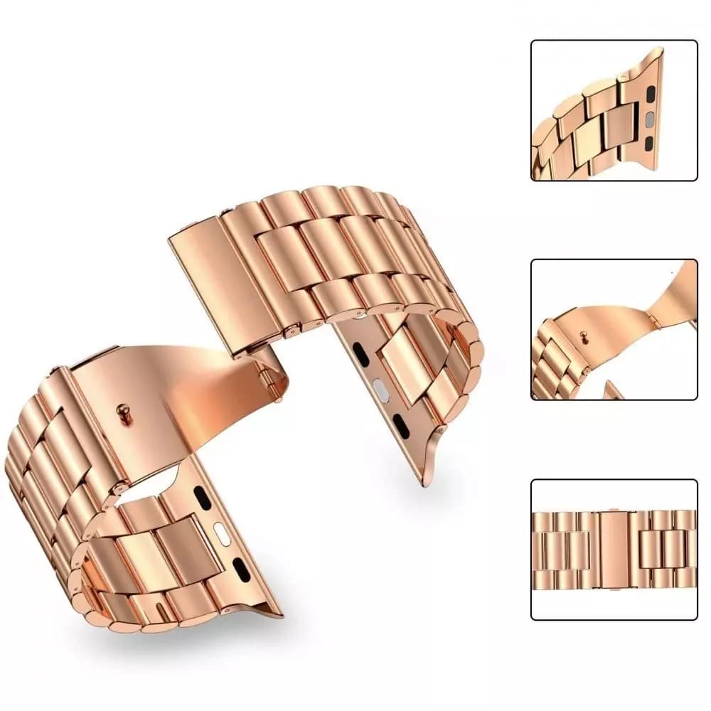 

Tech-protect stainless apple watch 4 / 5 / 6 / 7 / 8 / se (38 / 40 / 41 mm) rose gold, 38 / 40 / 41 mm) rose gol