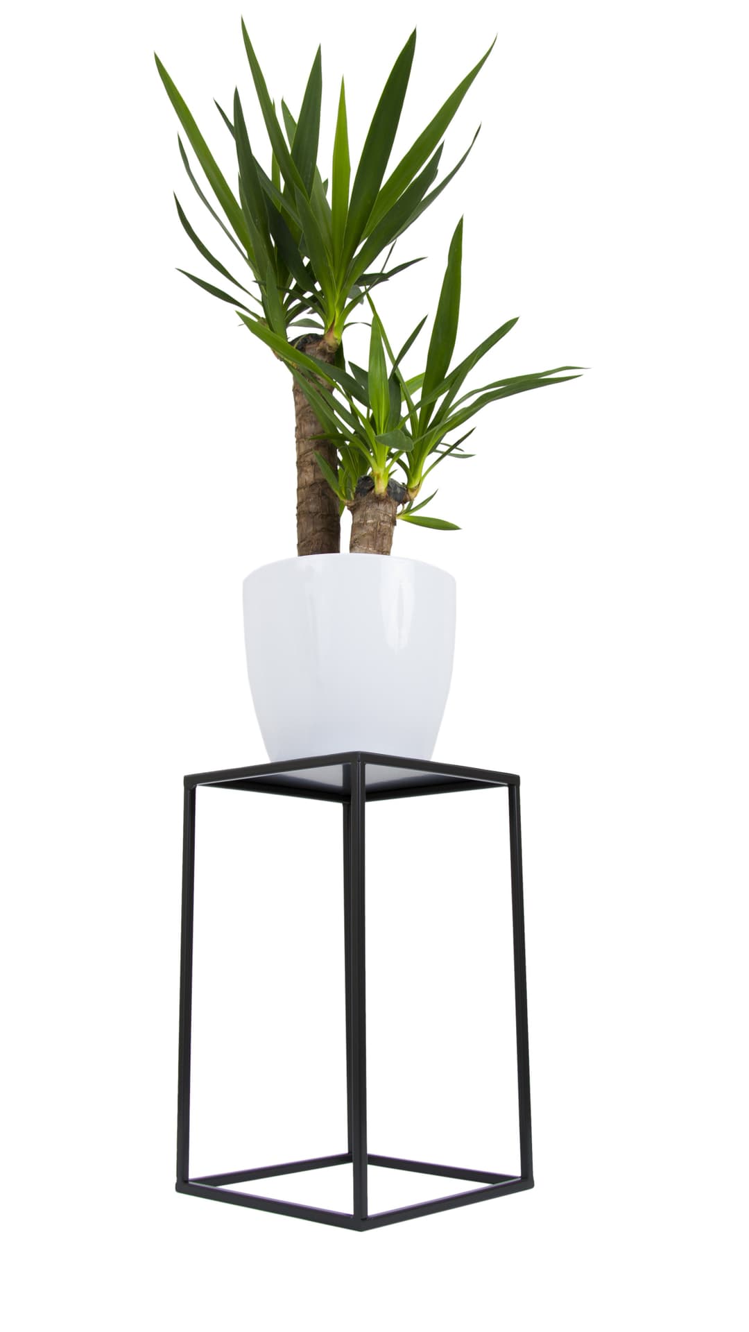 

Nowoczesny kwietnik stojący 40 cm czarny LOFT