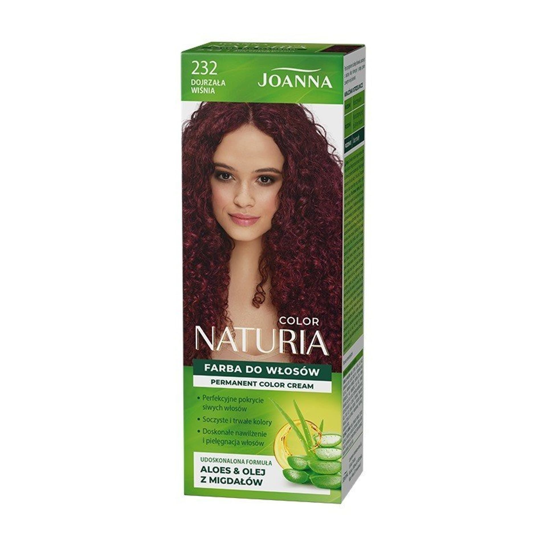 

Joanna Naturia Color Farba do włosów nr 232 - dojrzała wiśnia 1op.