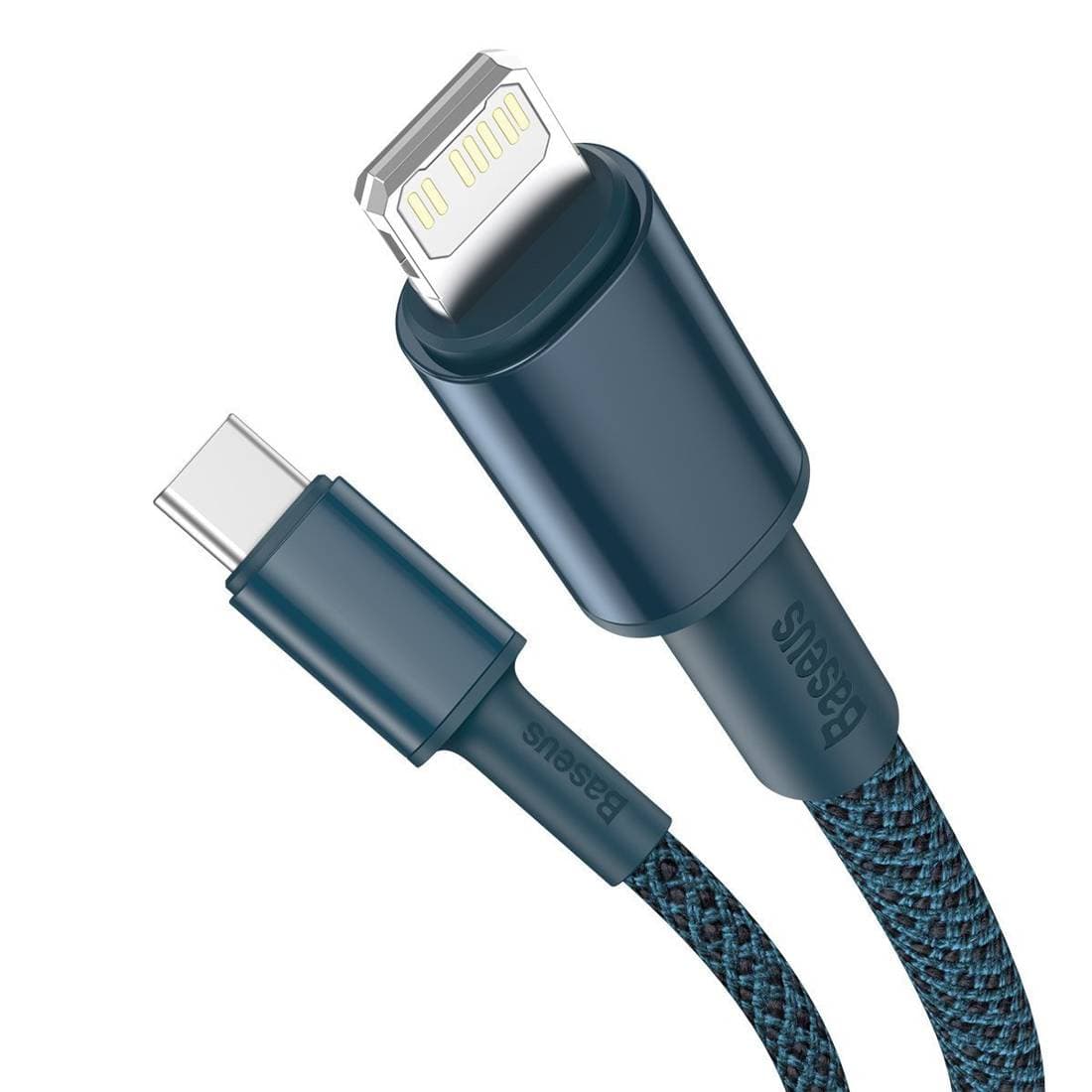 

Kabel USB-C do Lightning Baseus High Density Braided, 20W, 5A, PD, 2m (niebieski)