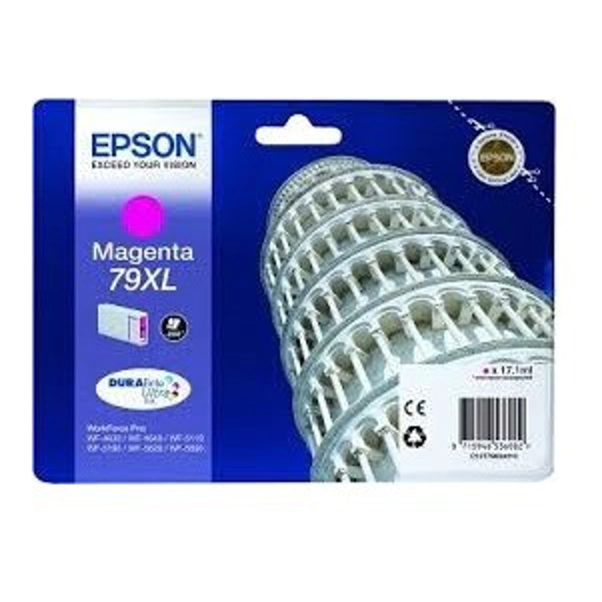 

Epson oryginalny ink / tusz C13T79034010, 79XL, XL, magenta, 2000s, 17ml, 1szt, Epson WorkForce Pro WF-5620DWF, WF-5110DW, WF-5690