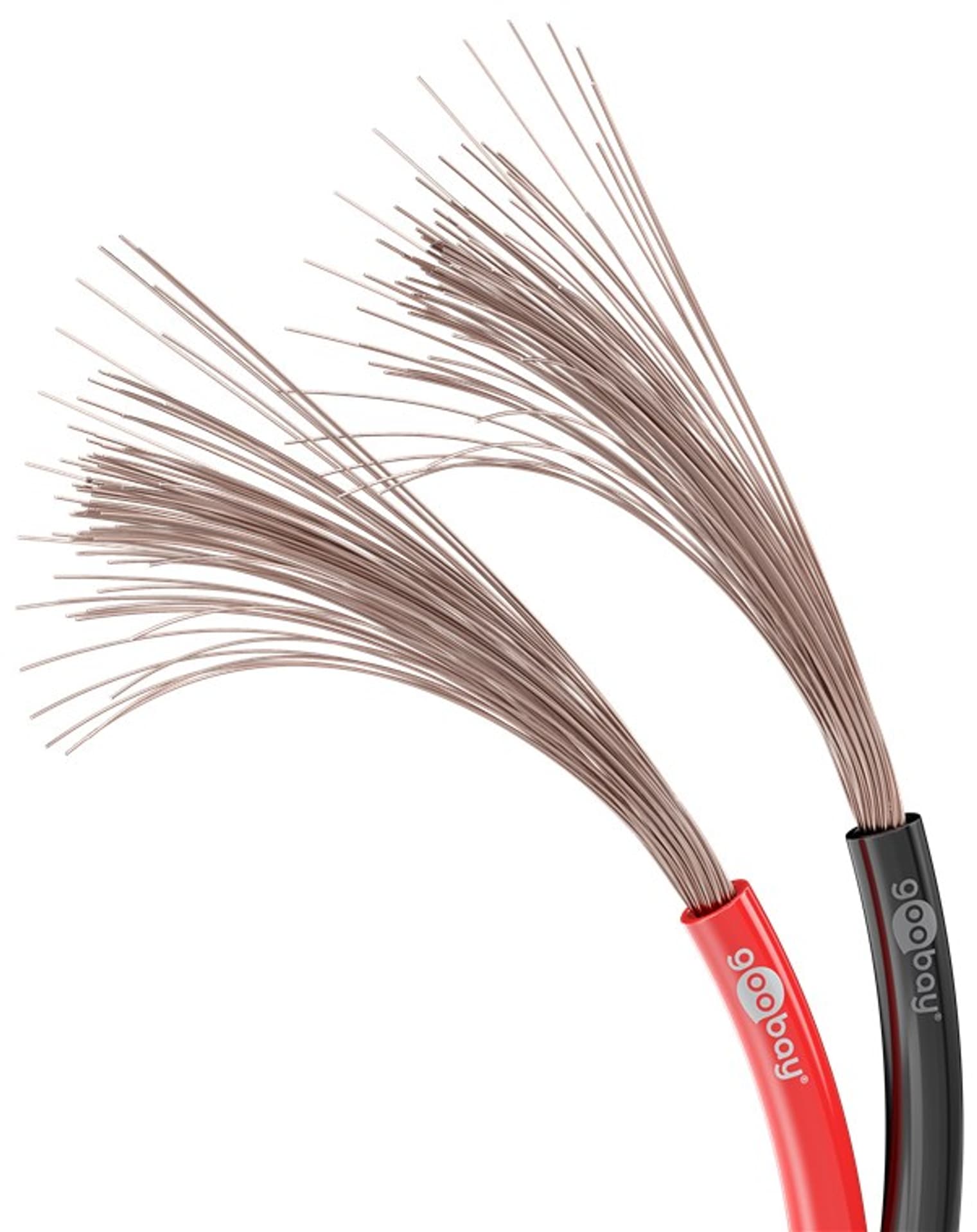 

Kabel głośnikowy Goobay 2x2,5mm CCA 100m black-red