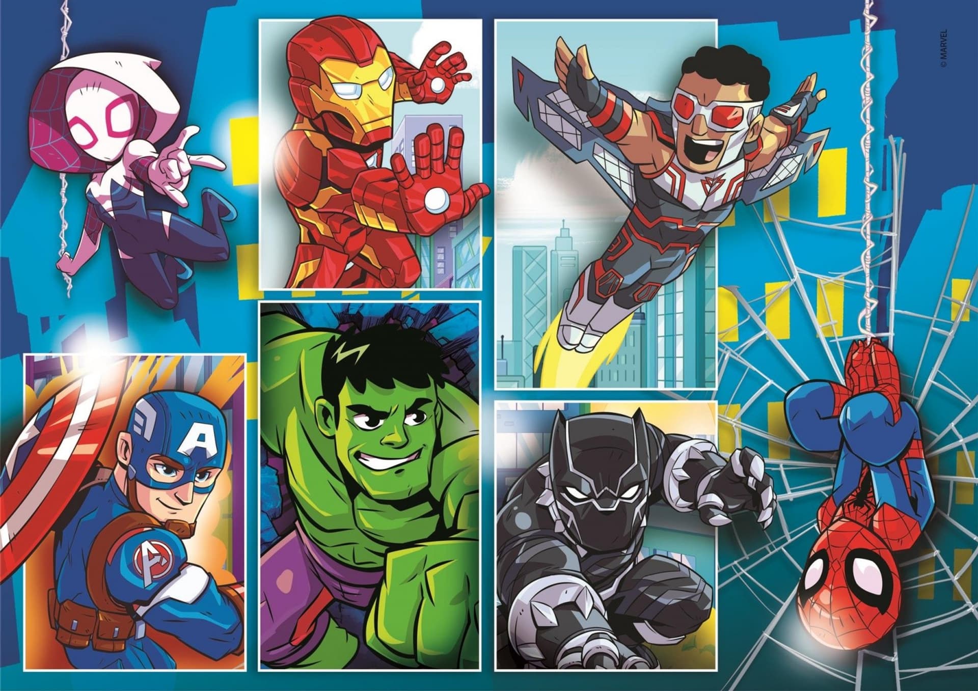 

Puzzle 2 x 20 elementów Super Kolor Marvel Superbohaterowie